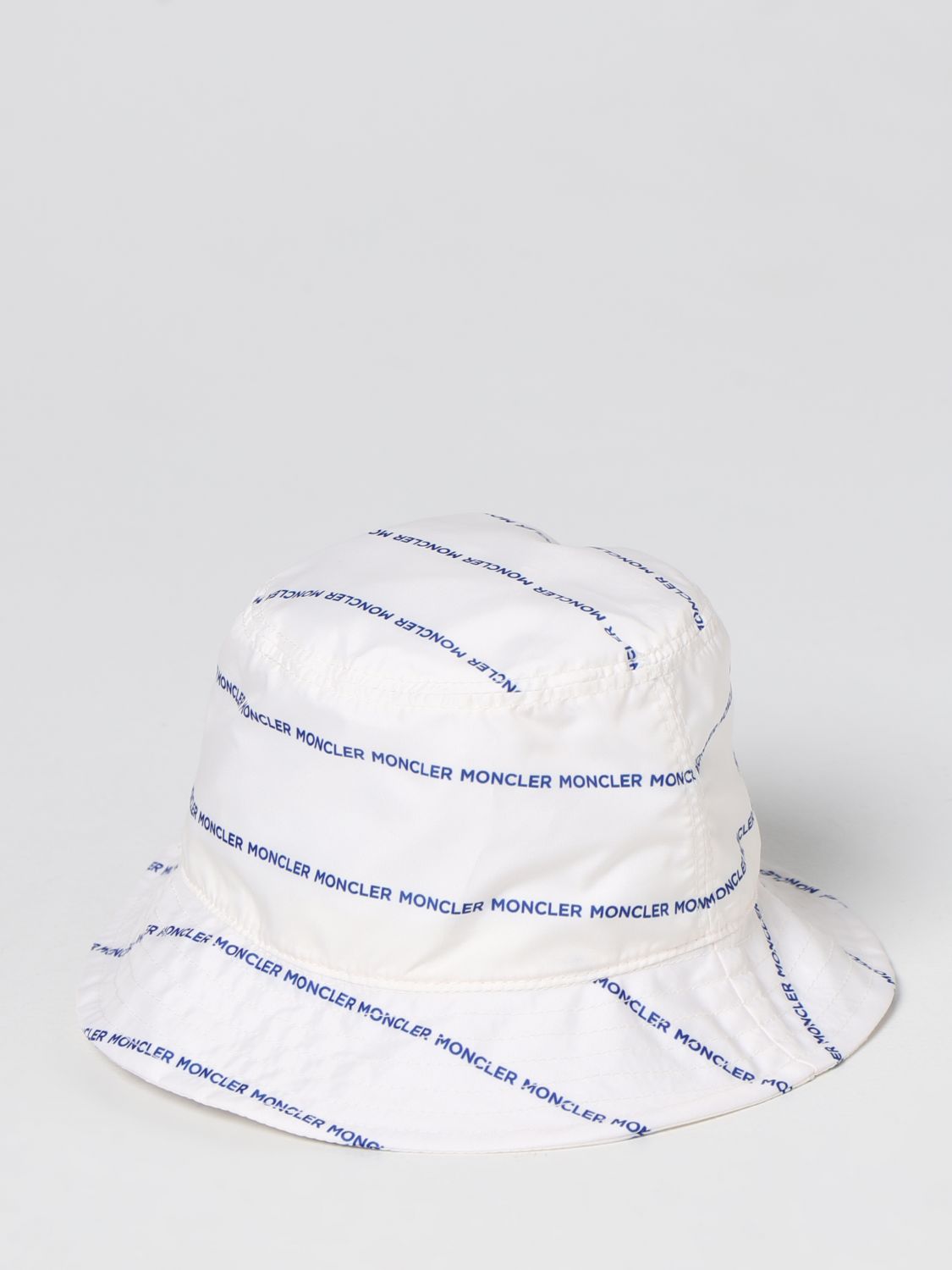 Cappello neonato Moncler: Cappello da pescatore Moncler in nylon bianco 2