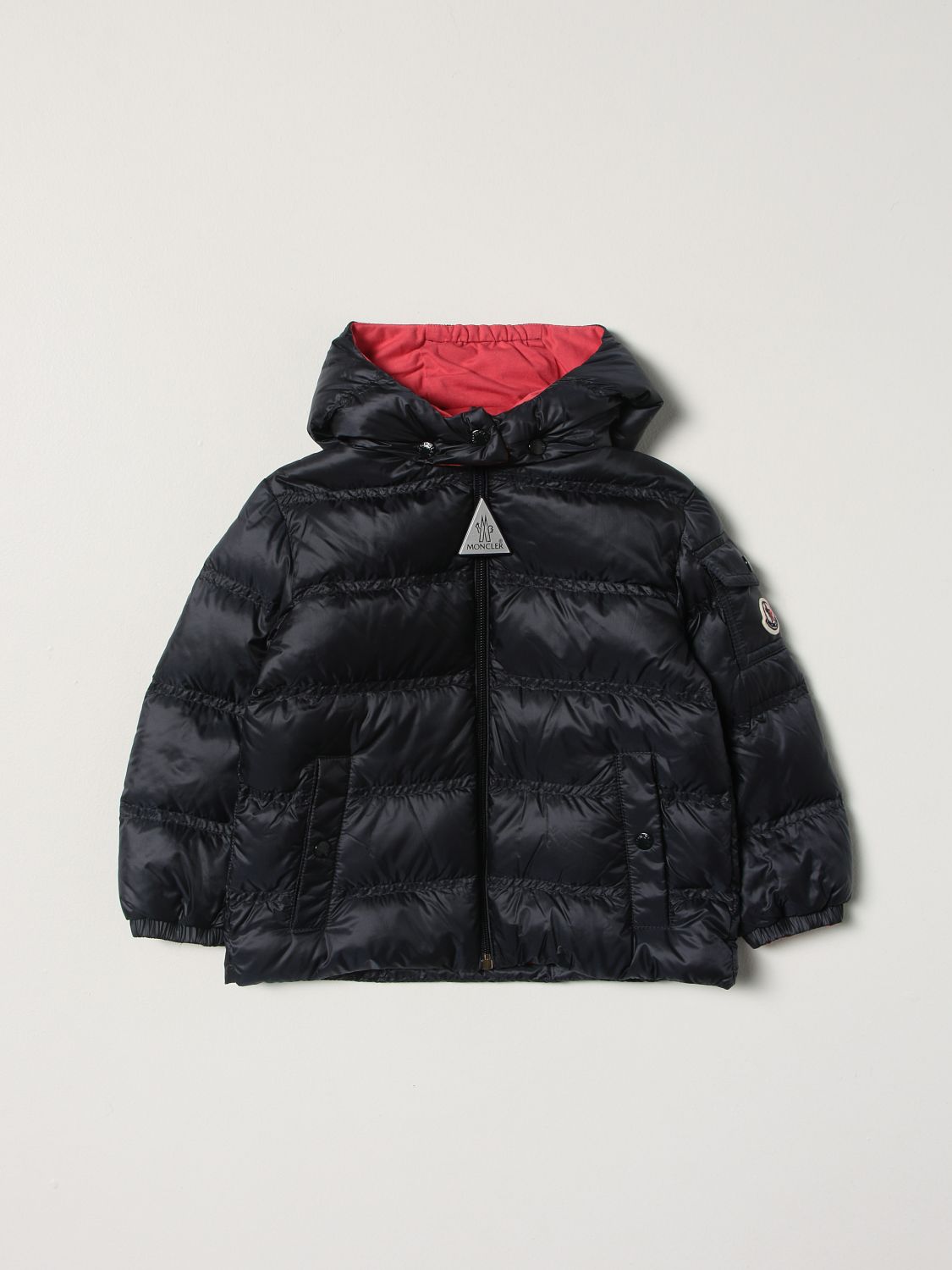 Jacket Moncler: Moncler Childe padded and quilted nylon jacket blue 1