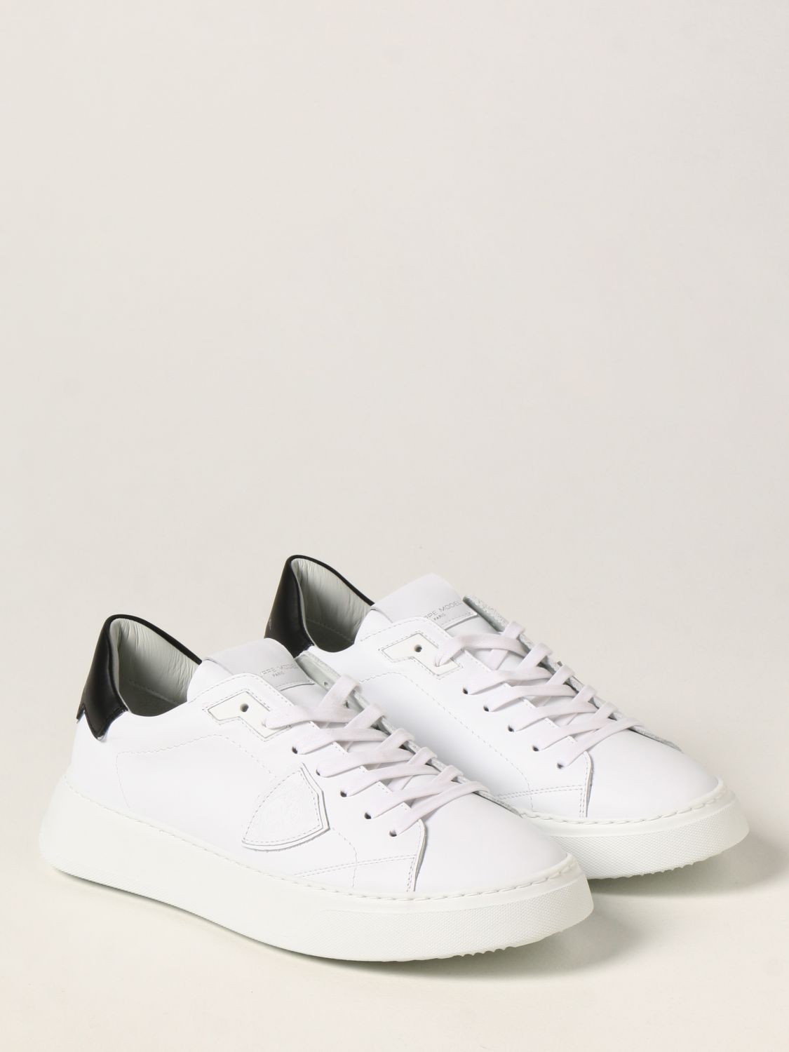 Sneakers Philippe Model: Temple Veau Philippe Model sneakers in leather white 2