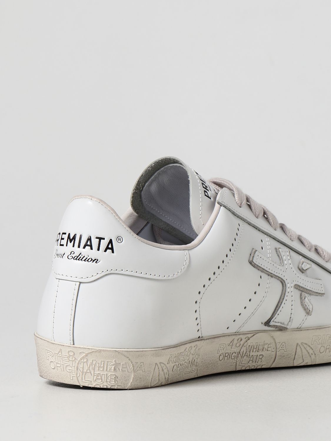 PREMIATA: Sneakers Steven in pelle - Bianco | Sneakers Premiata STEVEN ...