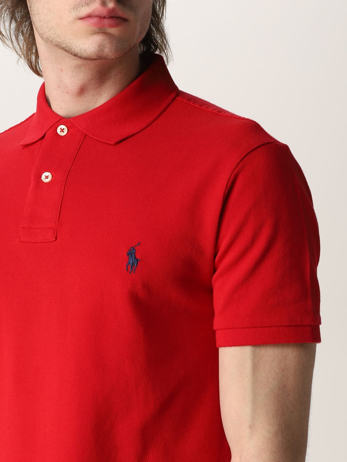 Polo Polo Ralph Lauren: Polo Polo Ralph Lauren in cotone con logo rosso 3