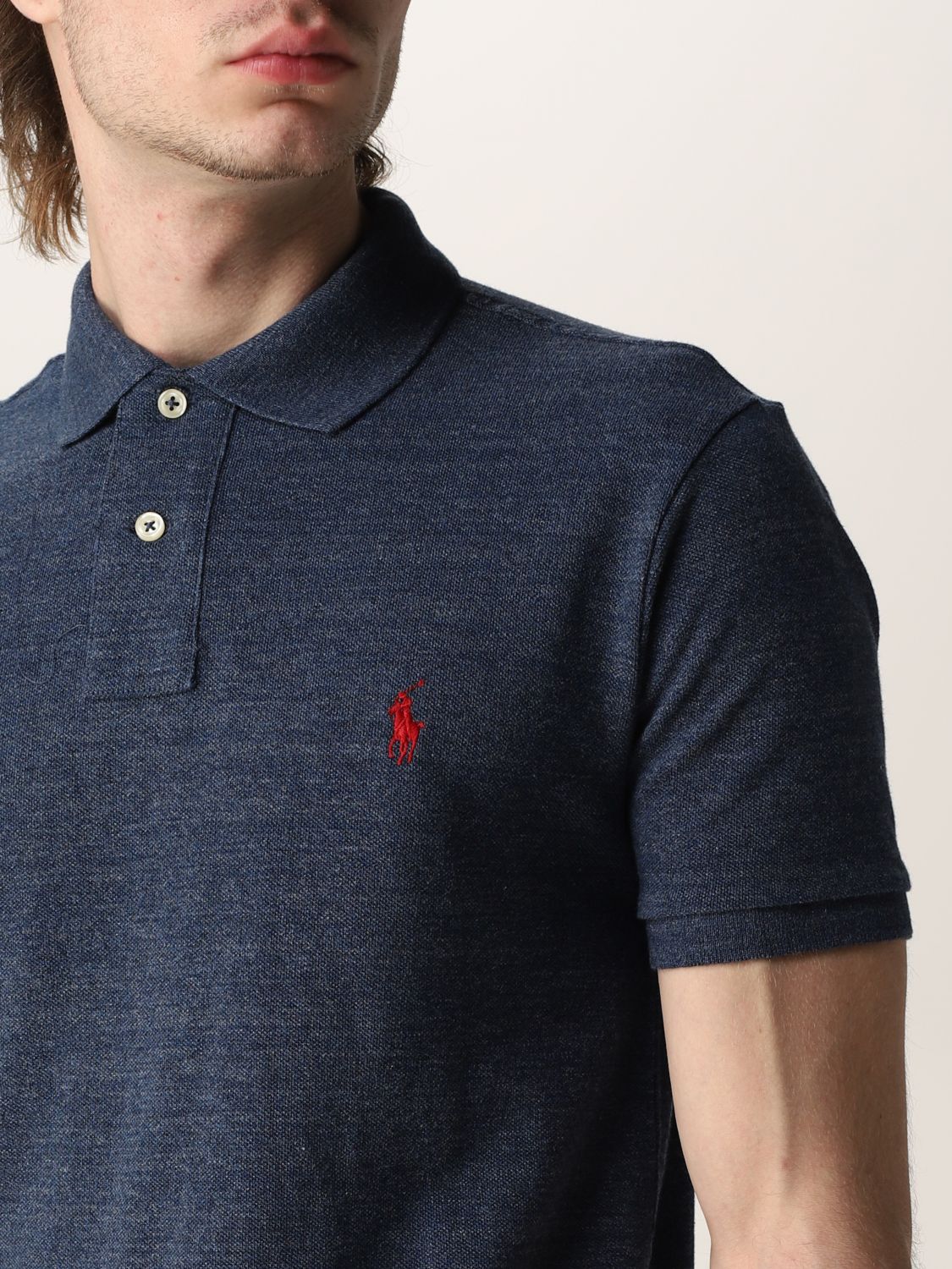 Polo shirt Polo Ralph Lauren: Polo Ralph Lauren cotton polo shirt with logo denim 3