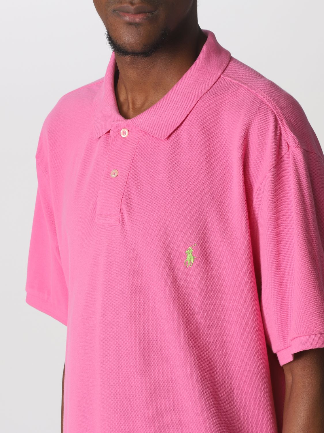 Polo Polo Ralph Lauren: Polo Polo Ralph Lauren in cotone con logo rosa 3