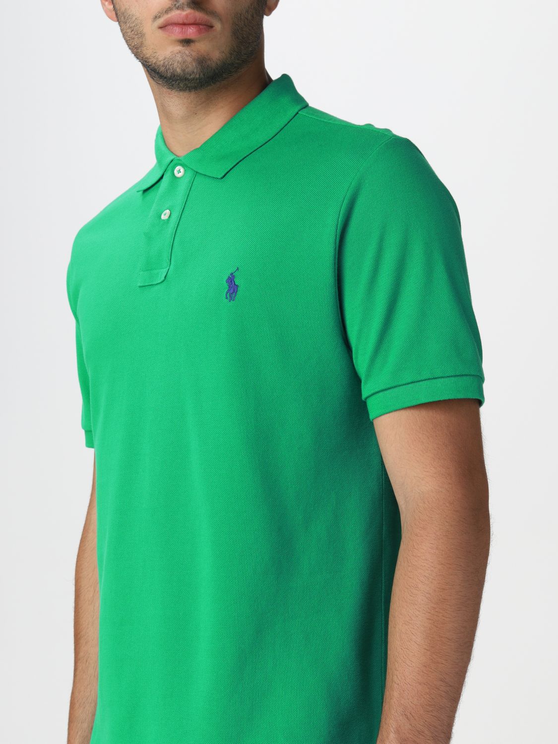 Polo shirt Polo Ralph Lauren: Polo Ralph Lauren cotton polo shirt with logo sage 3
