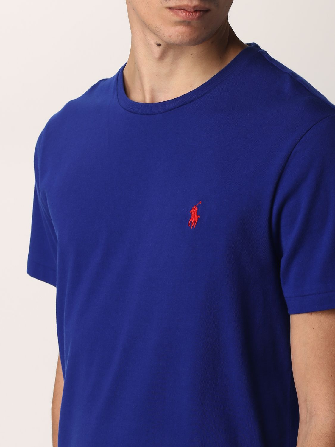 T-shirt Polo Ralph Lauren: T-shirt Polo Ralph Lauren in cotone con logo royal 3