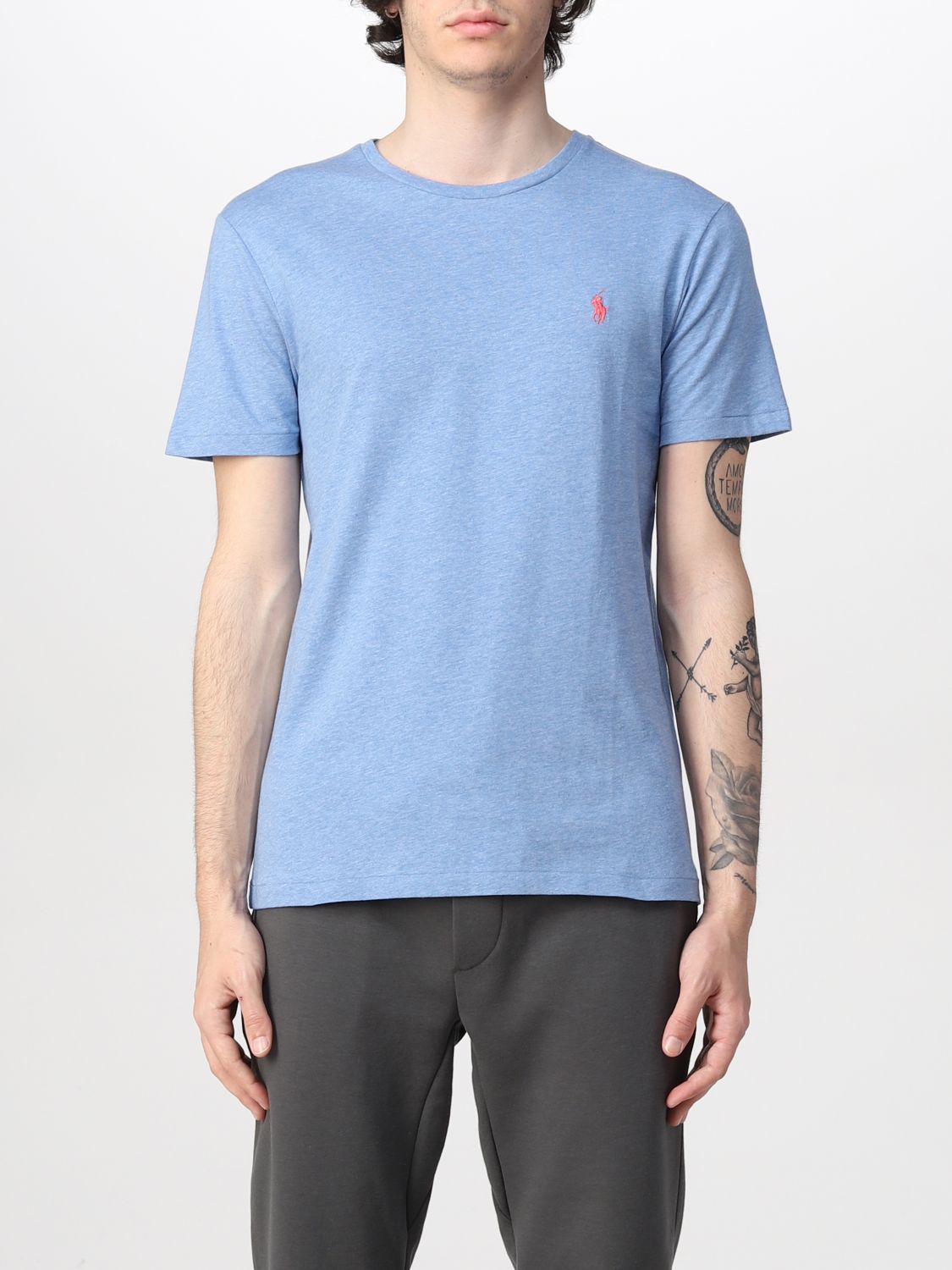 Polo Ralph Lauren Cotton T-shirt With Logo In Blue 2
