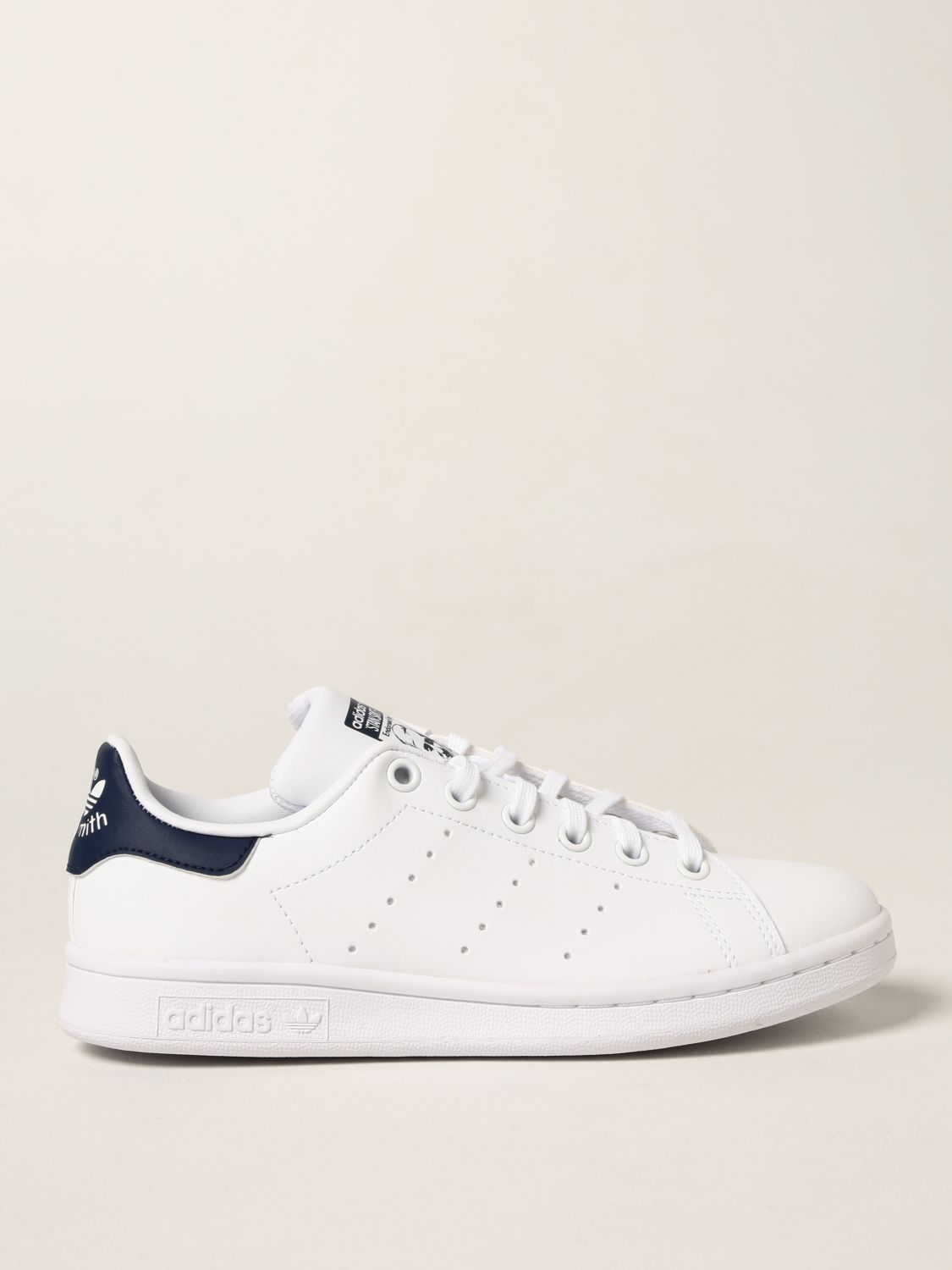 Scarpe Adidas Originals: Sneakers Stan Smith J Adidas Originals in pelle sintetica bianco 1