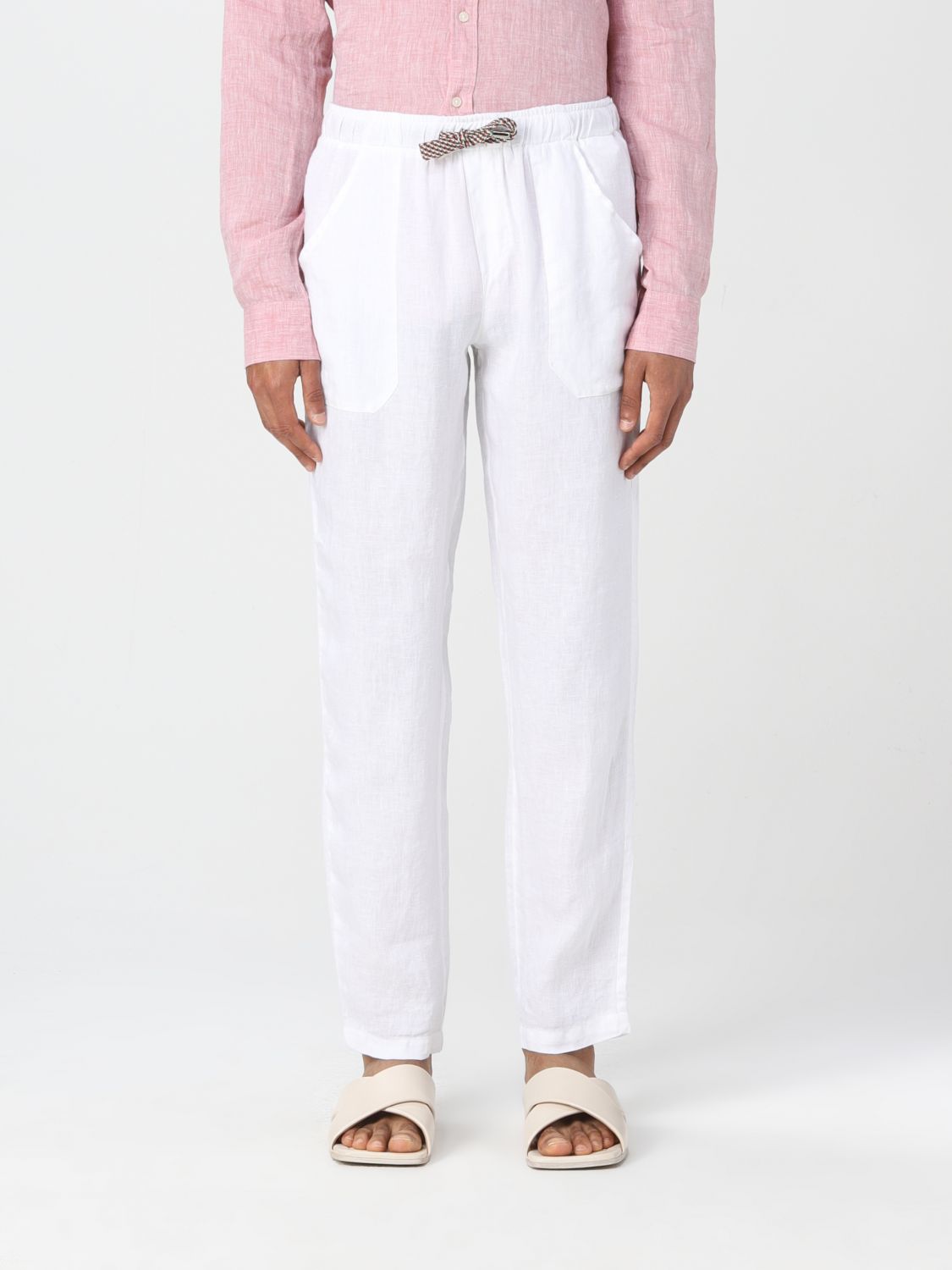 BARONIO: Trousers men - White | Trousers Baronio S2200 PUBLIC GIGLIO.COM