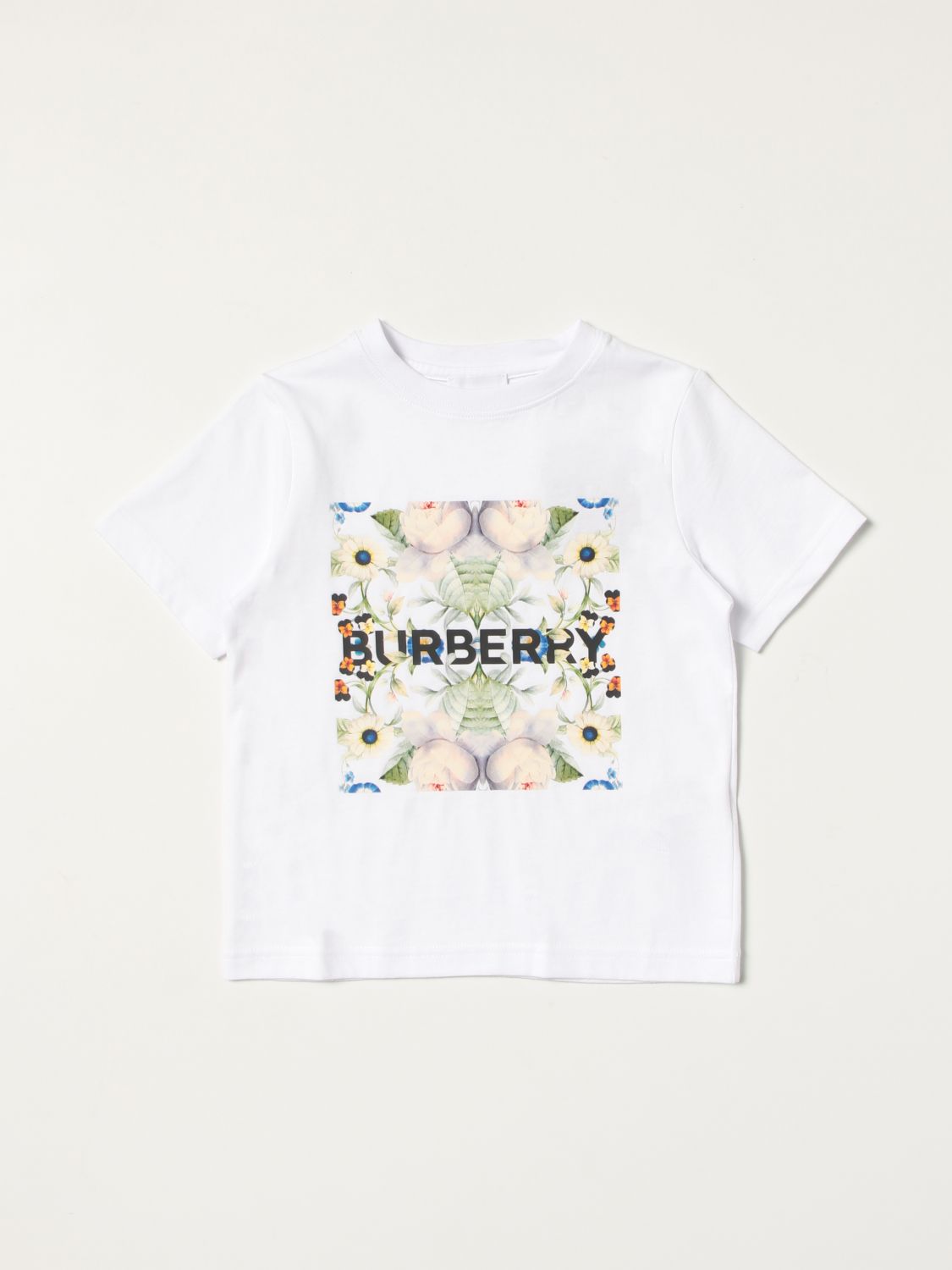 Burberry Outlet: Dutch t-shirt with collage printT-shirt kids - White |  Burberry t-shirt 8048607 online on 
