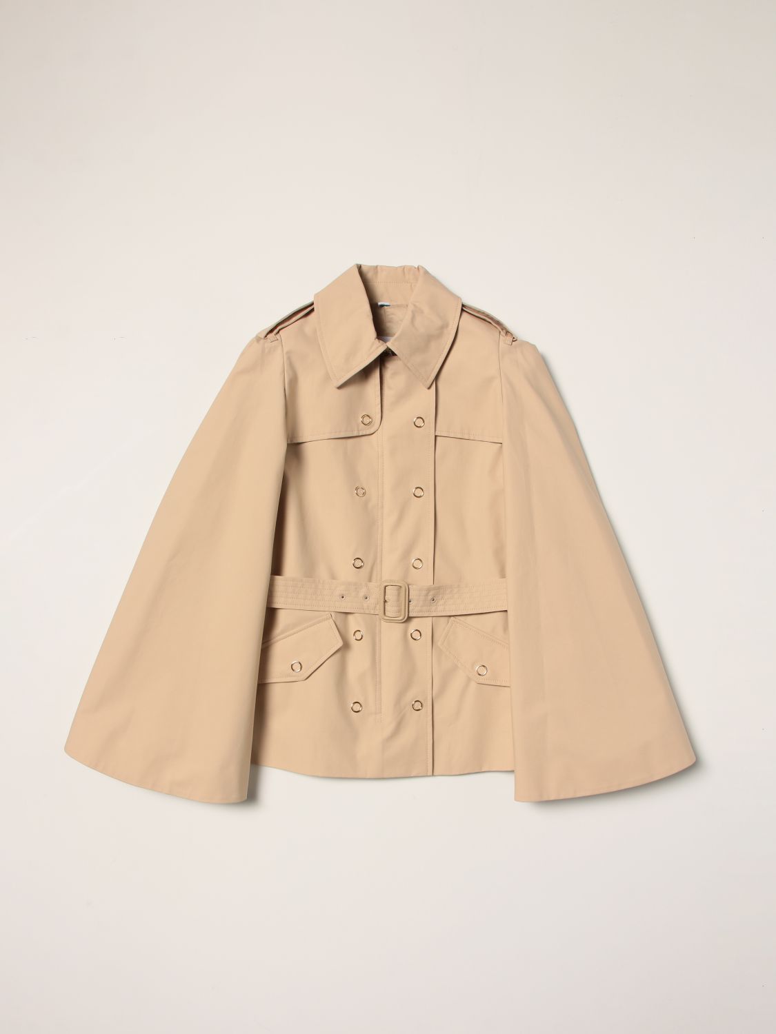 Jacket Burberry: Burberry cotton trench coat with flared sleeves beige 1