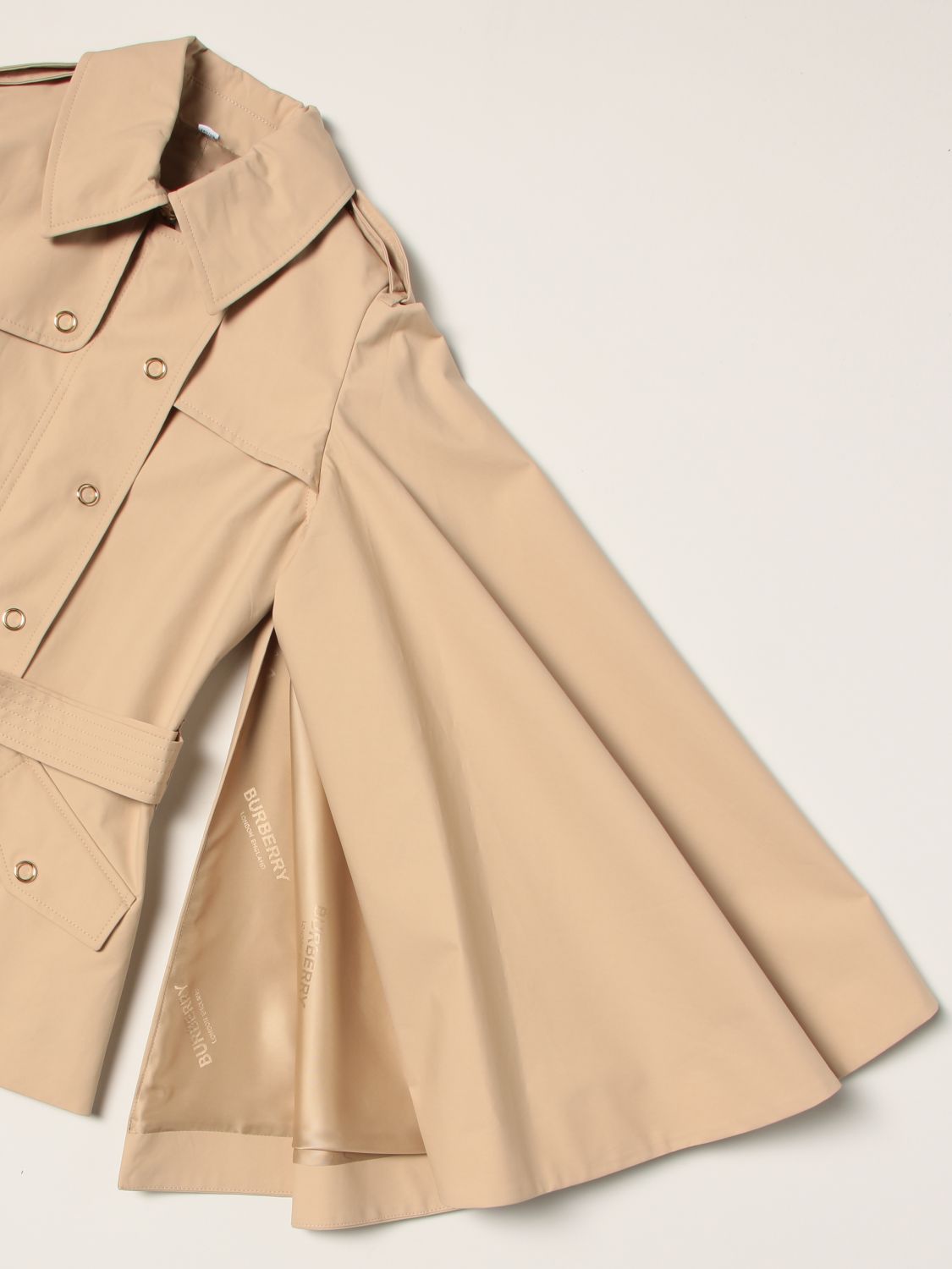 Jacket Burberry: Burberry cotton trench coat with flared sleeves beige 3
