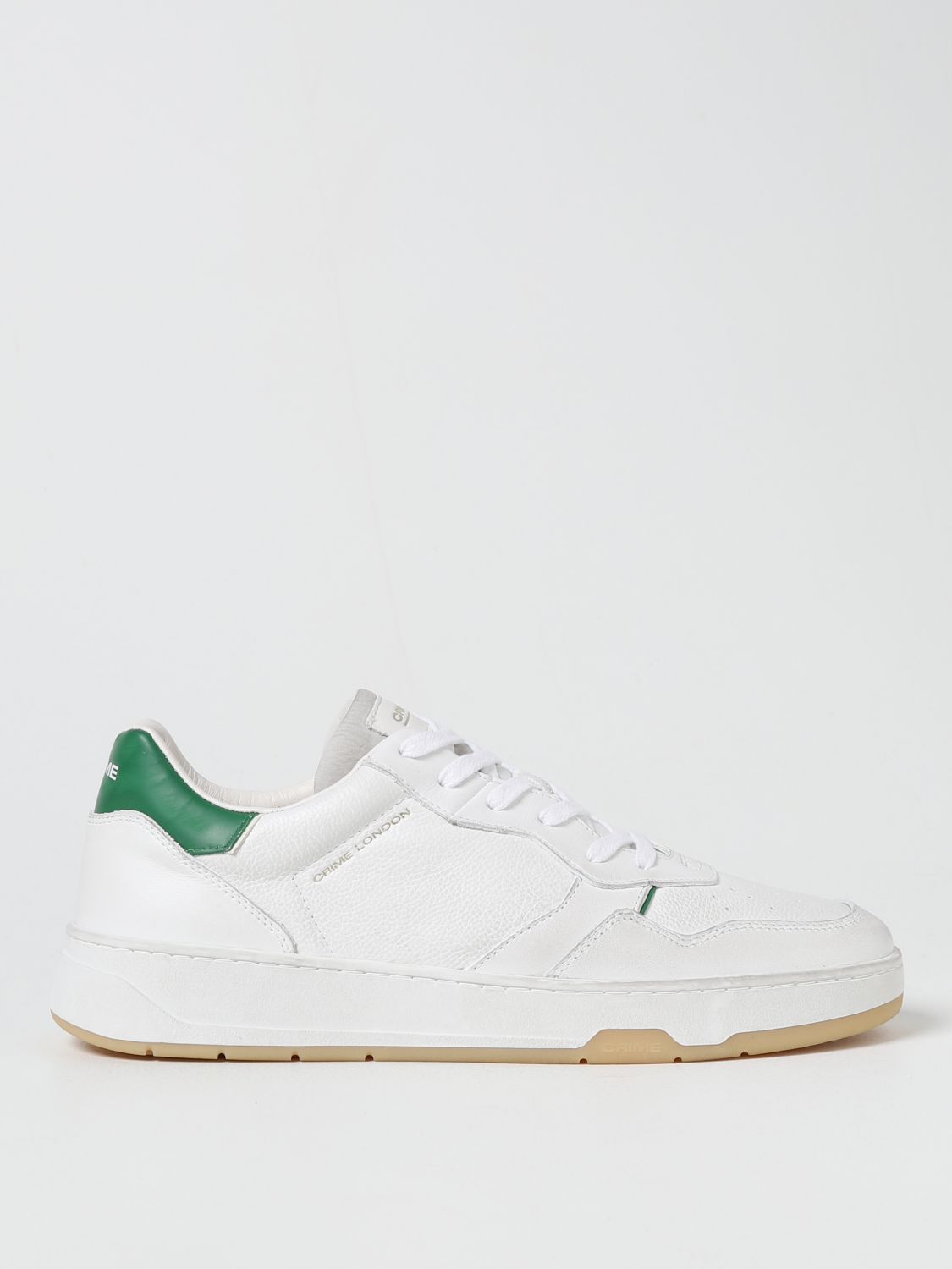 CRIME LONDON: Timeless low top sneakers in leather - White | Crime ...