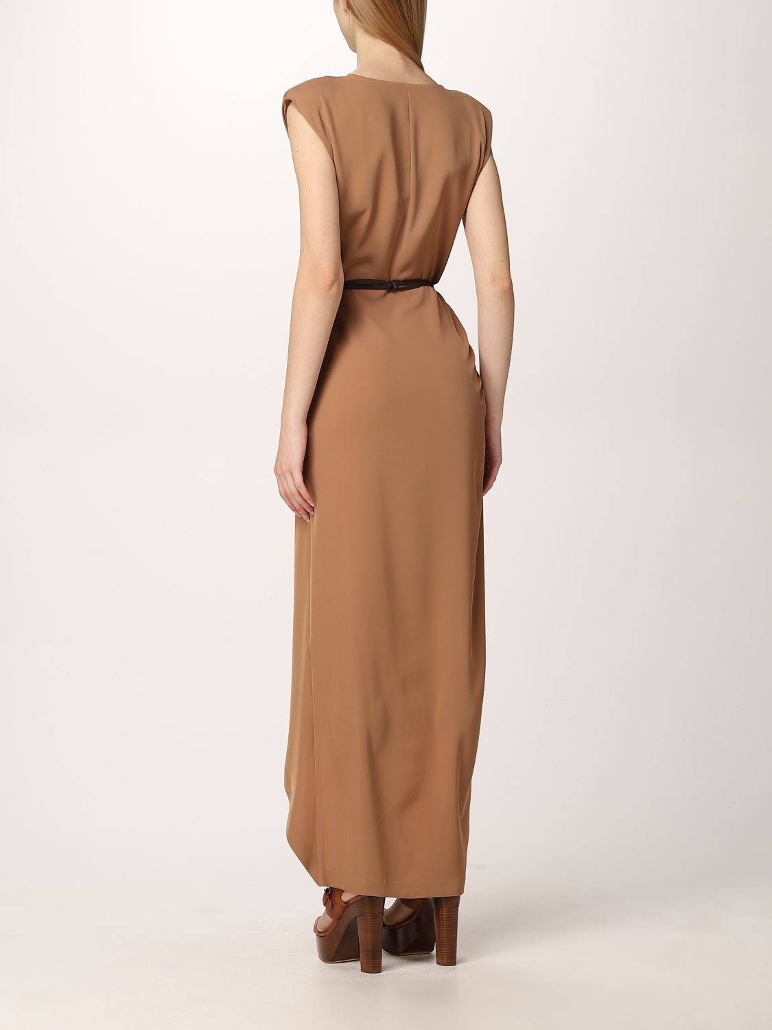 Dress Hanita: Dress women Hanita camel 2