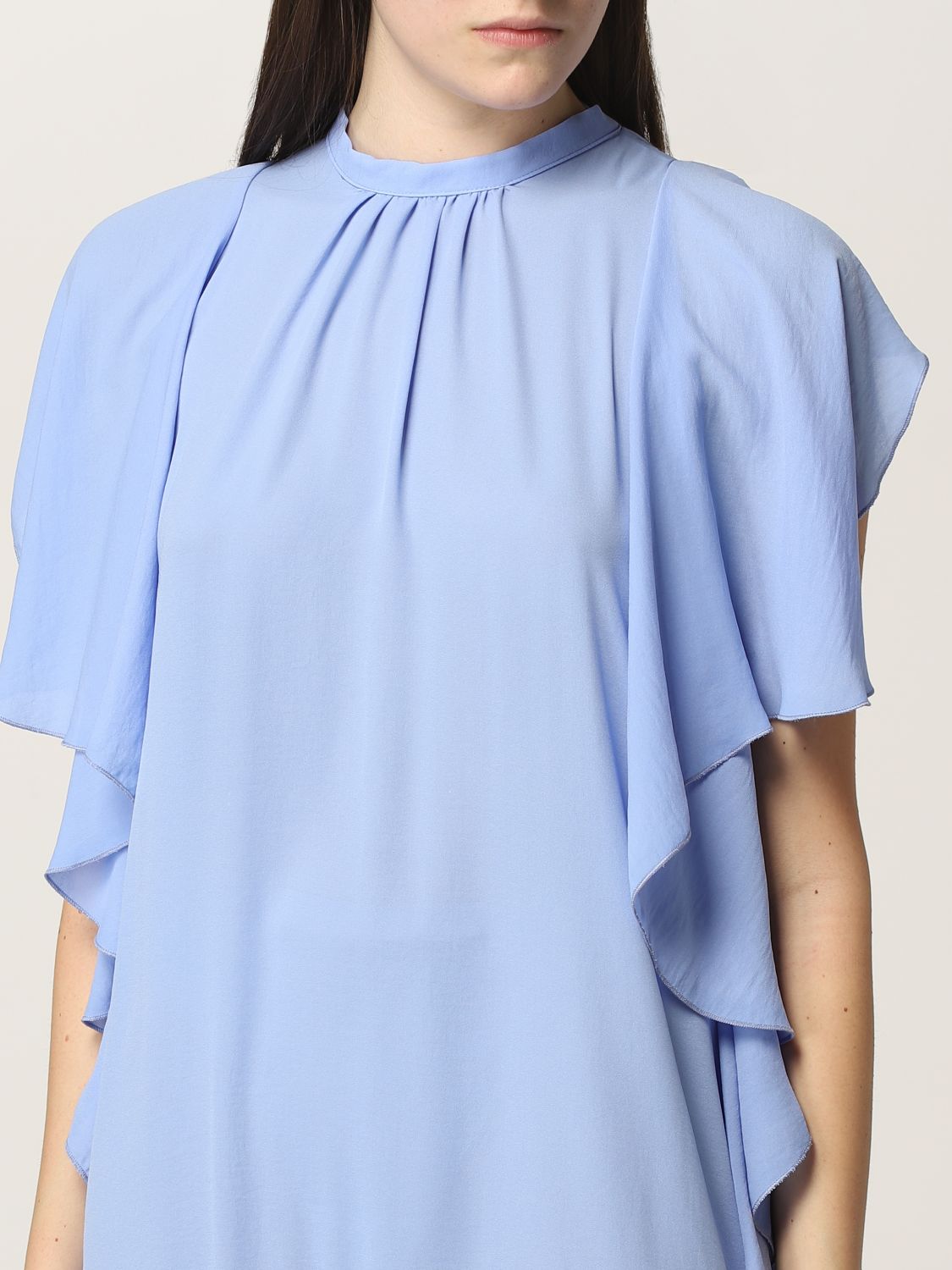 Dress Hanita: Dress women Hanita gnawed blue 3