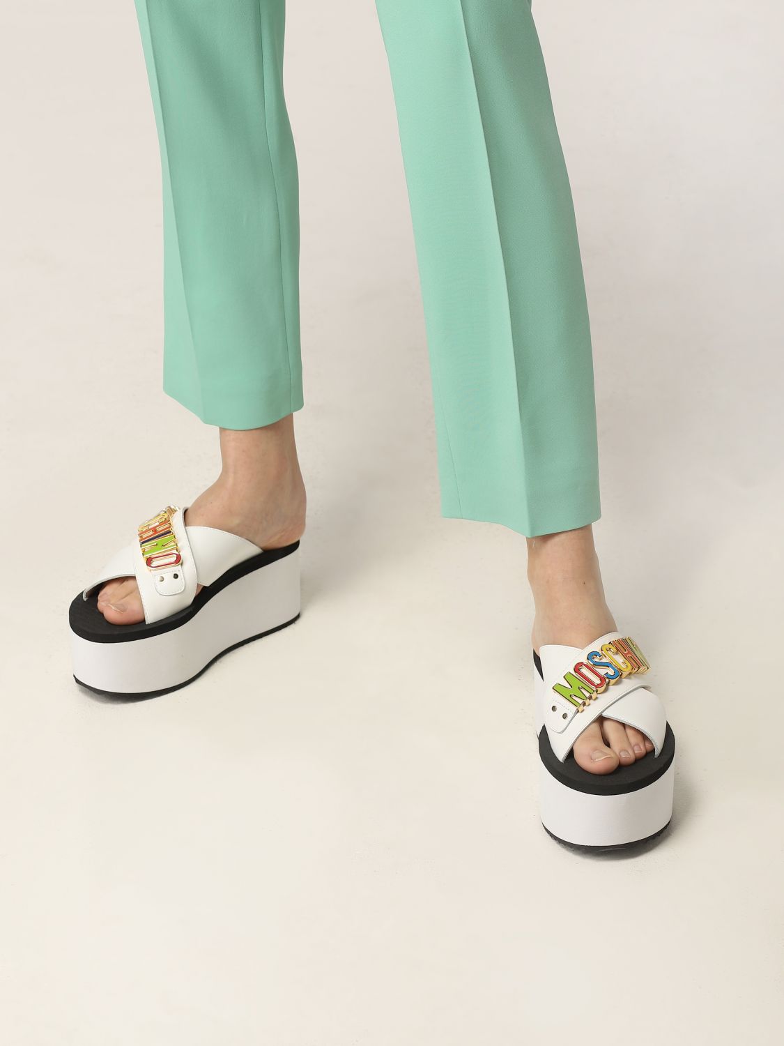 坡跟鞋 Moschino Couture: 鞋 女士 Moschino Couture 白色 2