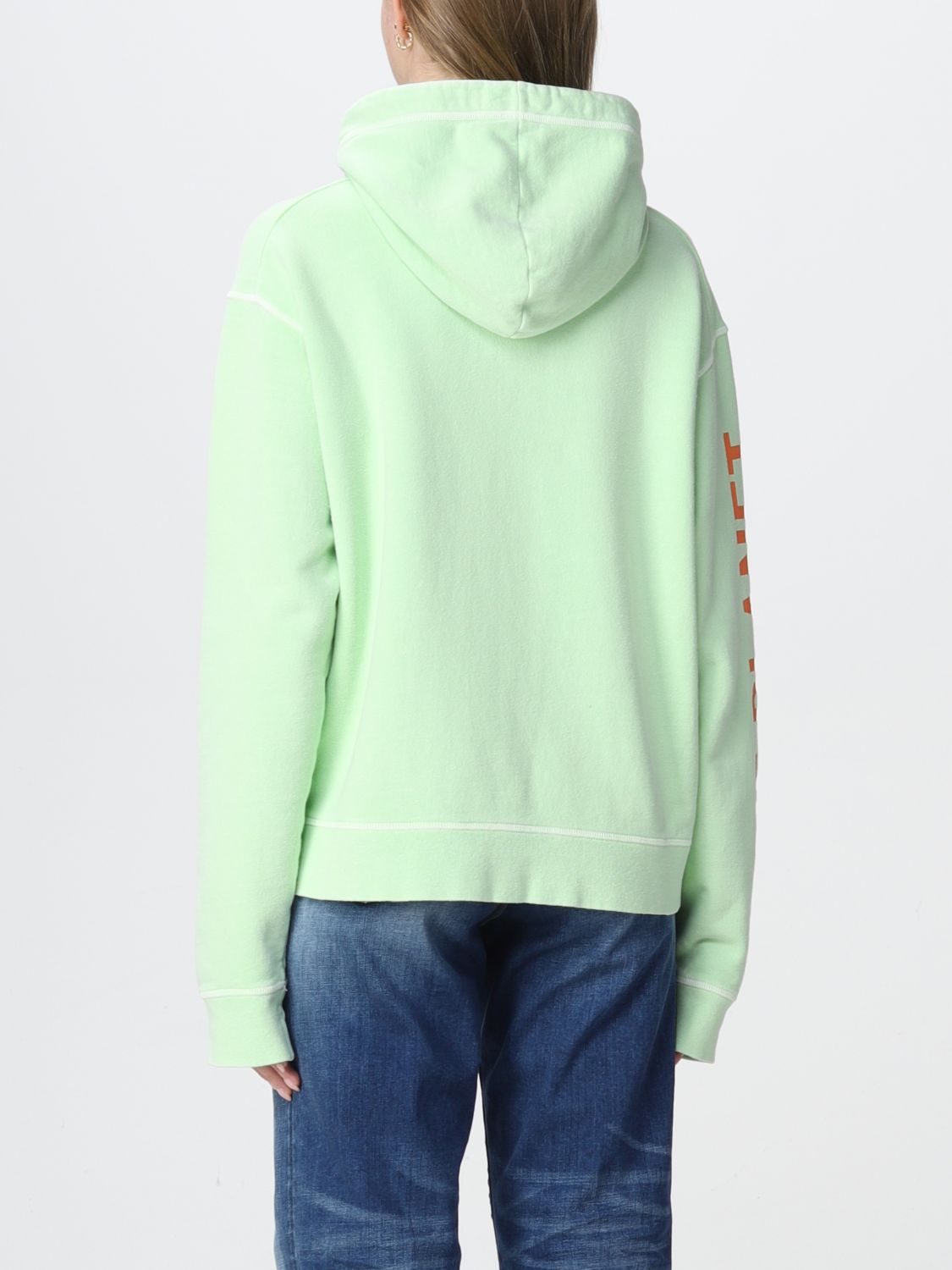DSQUARED2: One Life One Planet Smiley hoodie with print - Mint