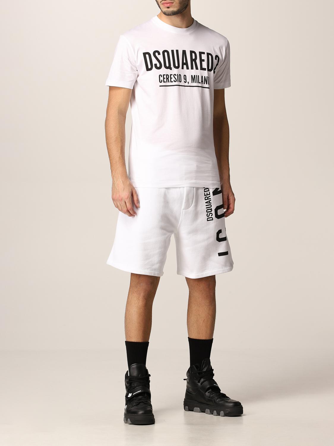 dsquared shorts and t shirt