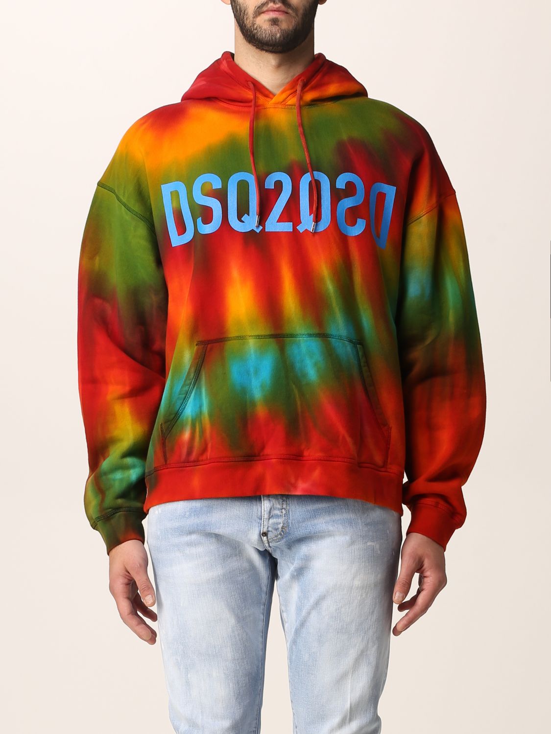 Dsquared2 tie-dye sweatshirt with logo