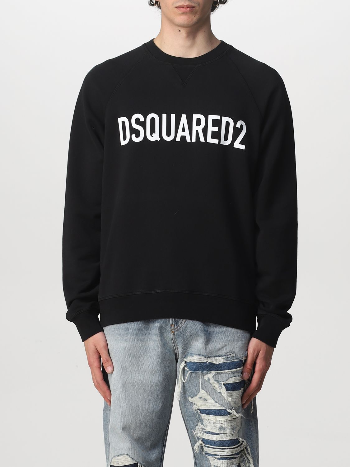 Sweatshirt Dsquared2: Dsquared2 T-shirt with logo print black 1