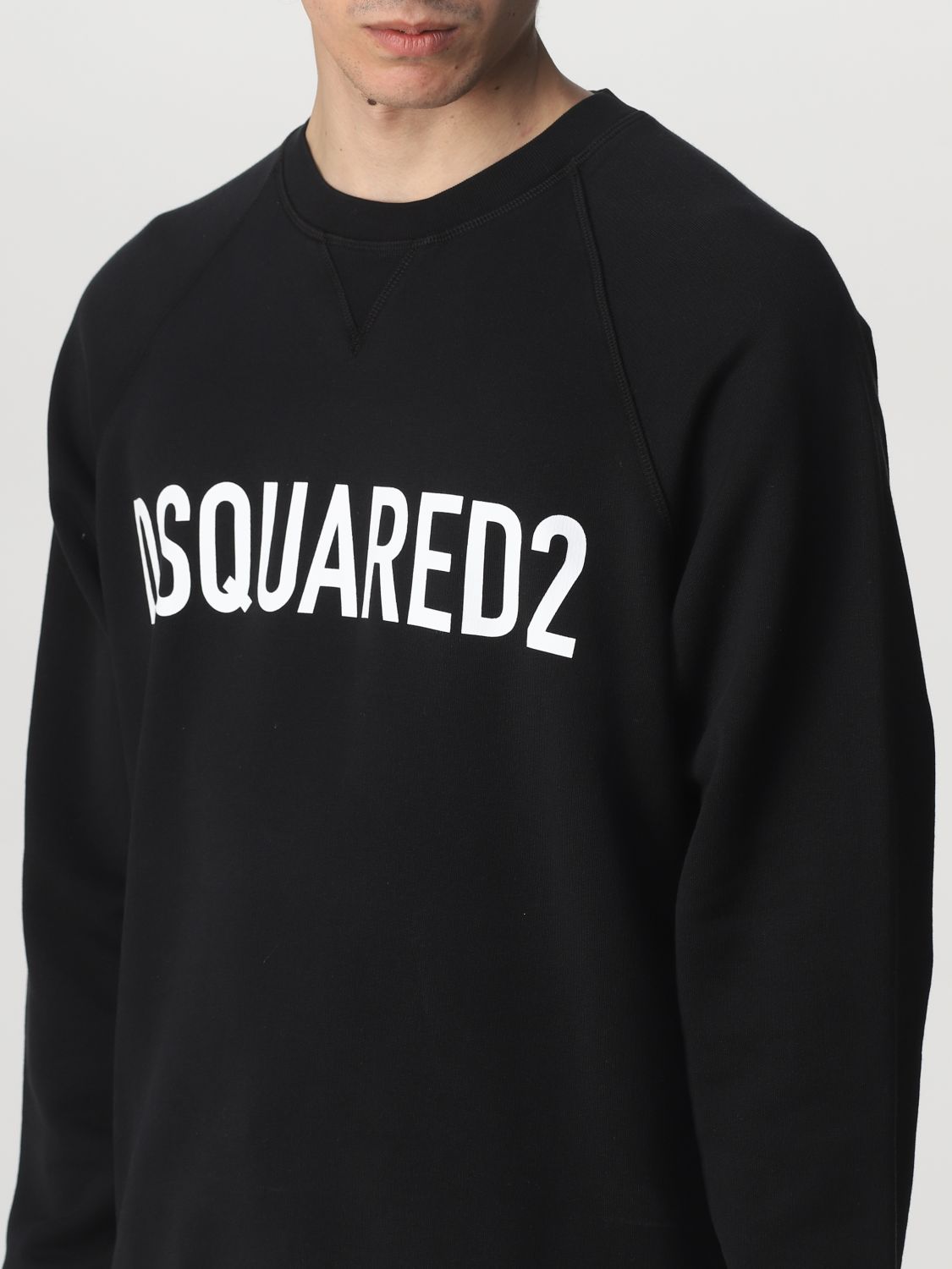 Felpa Dsquared2: T-shirt Dsquared2 con stampa logo nero 3
