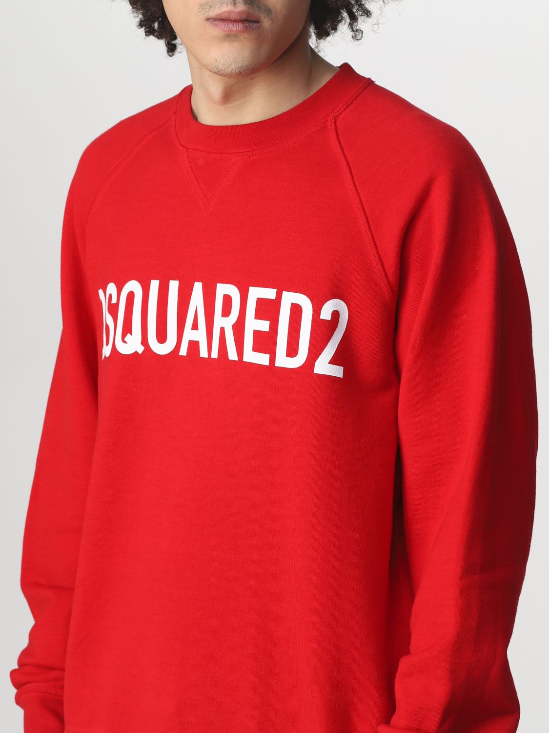 Felpa Dsquared2: T-shirt Dsquared2 con stampa logo rosso 3