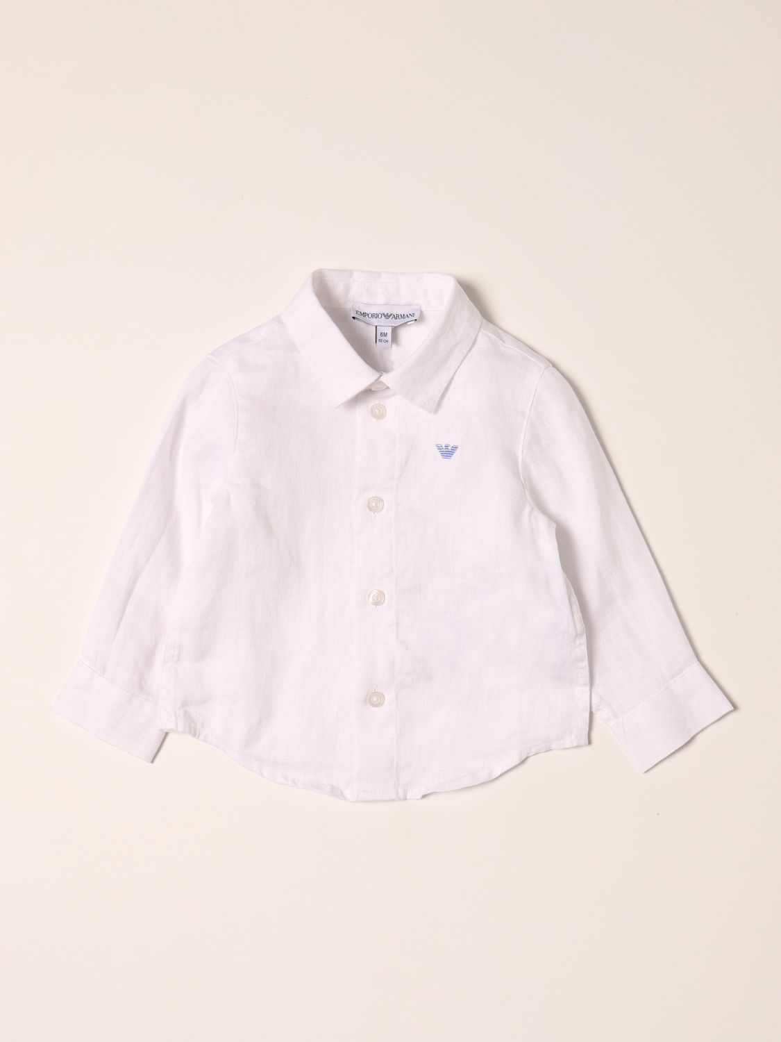 Camisa Emporio Armani: Camisa Emporio Armani para bebé blanco 1