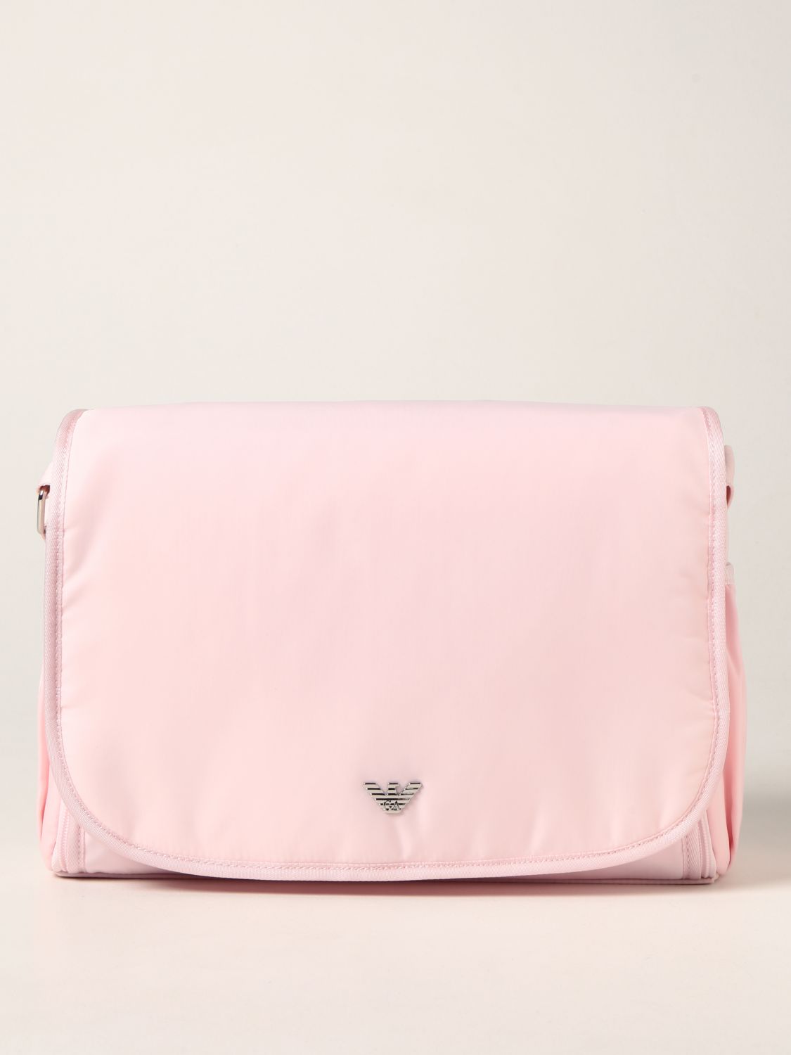 Vari per corredo Emporio Armani: Diaper bag Emporio Armani in nylon con logo rosa 1