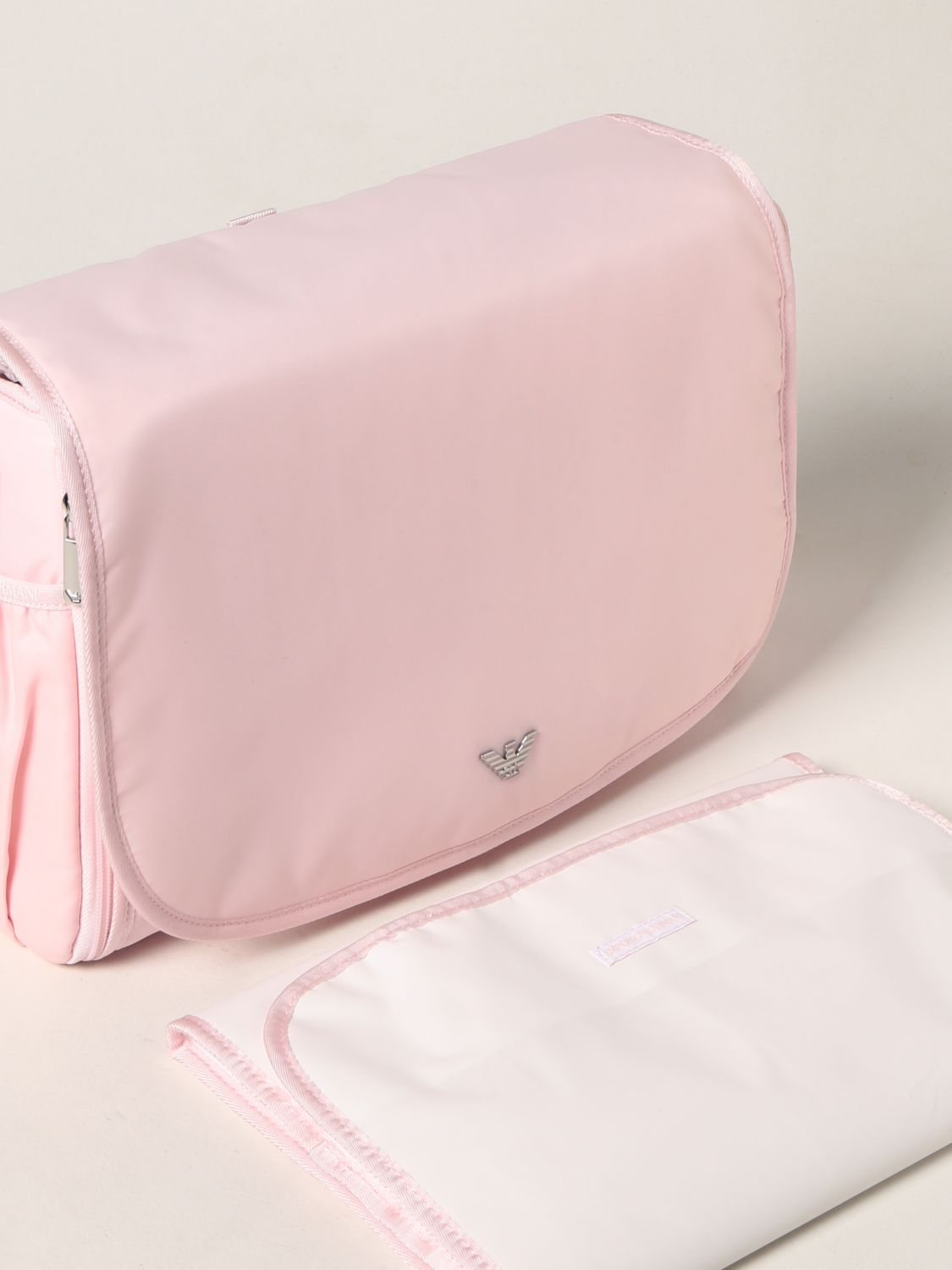 Vari per corredo Emporio Armani: Diaper bag Emporio Armani in nylon con logo rosa 3