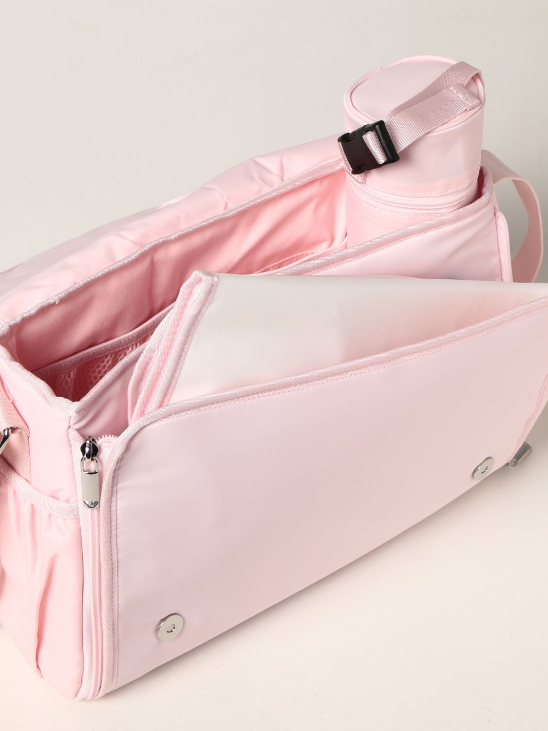 Blanket set Emporio Armani: Emporio Armani nylon diaper bag with logo pink 4