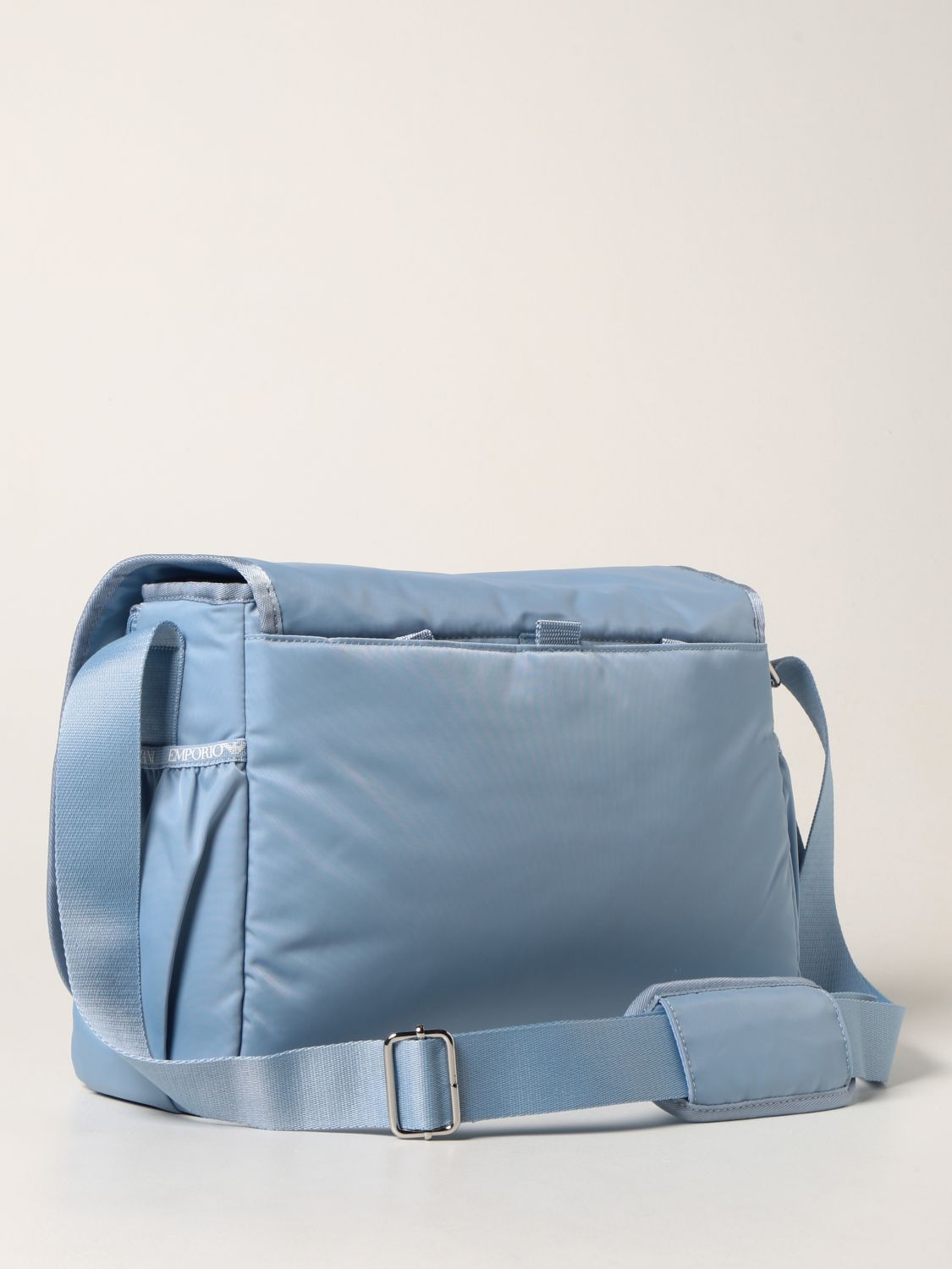 Blanket set Emporio Armani: Emporio Armani nylon diaper bag with logo gnawed blue 2