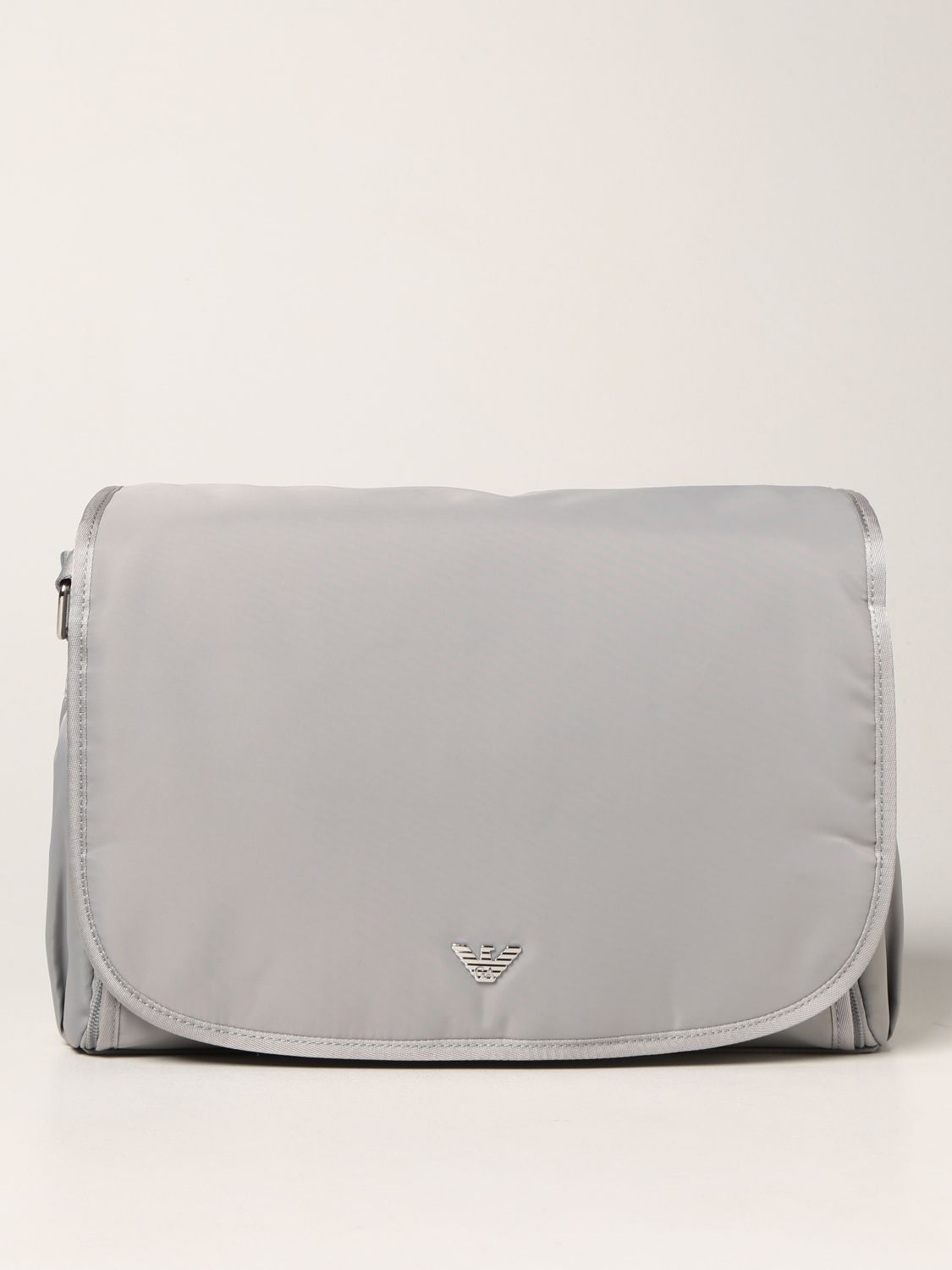 Vari per corredo Emporio Armani: Diaper bag Emporio Armani in nylon con logo grigio 1
