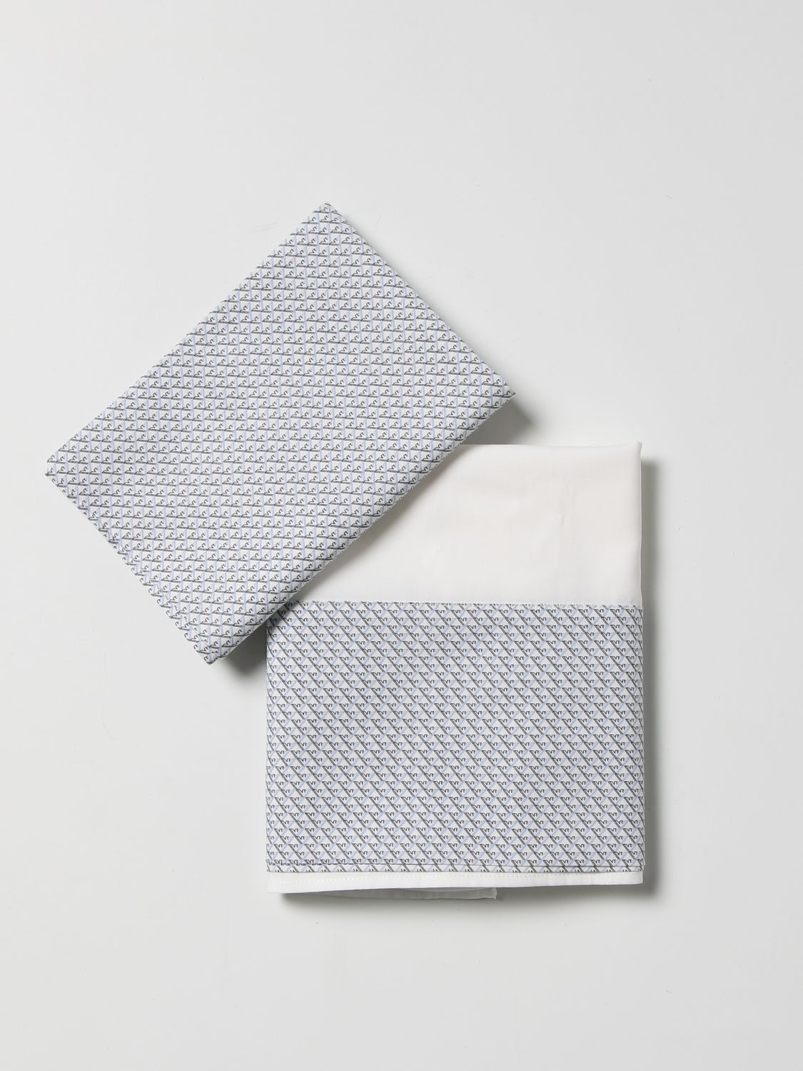 Sheets Emporio Armani: Emporio Armani cotton sheets with logo pink 1