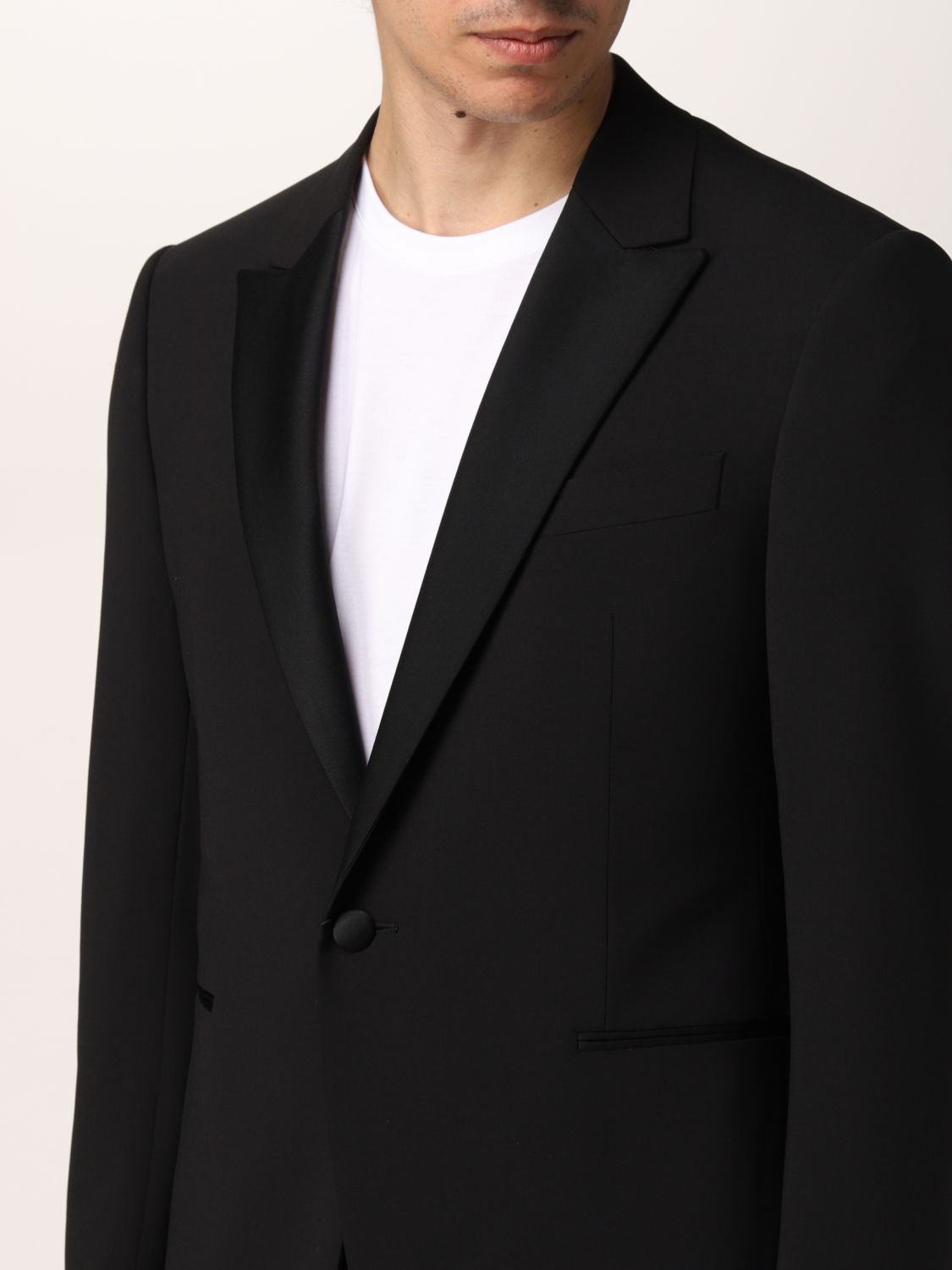 EMPORIO ARMANI: wool tuxedo - Black | Emporio Armani suit I1VMUR01506  online on 