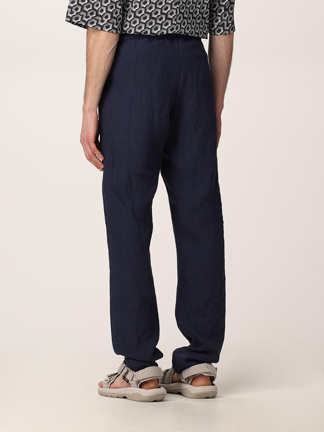 pantaloni lino armani