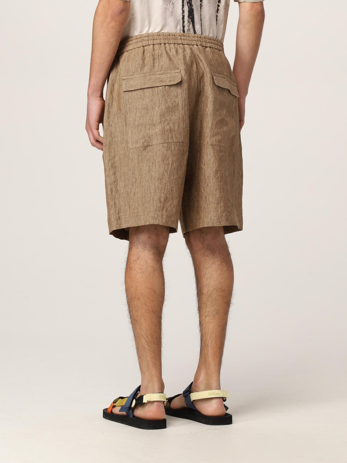 armani linen shorts