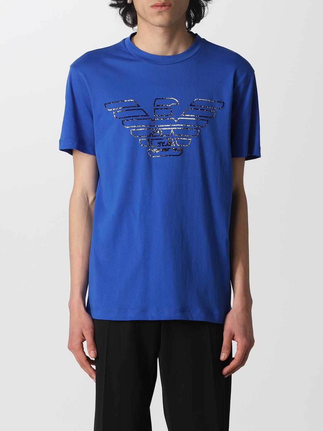 emporio armani blue t shirt