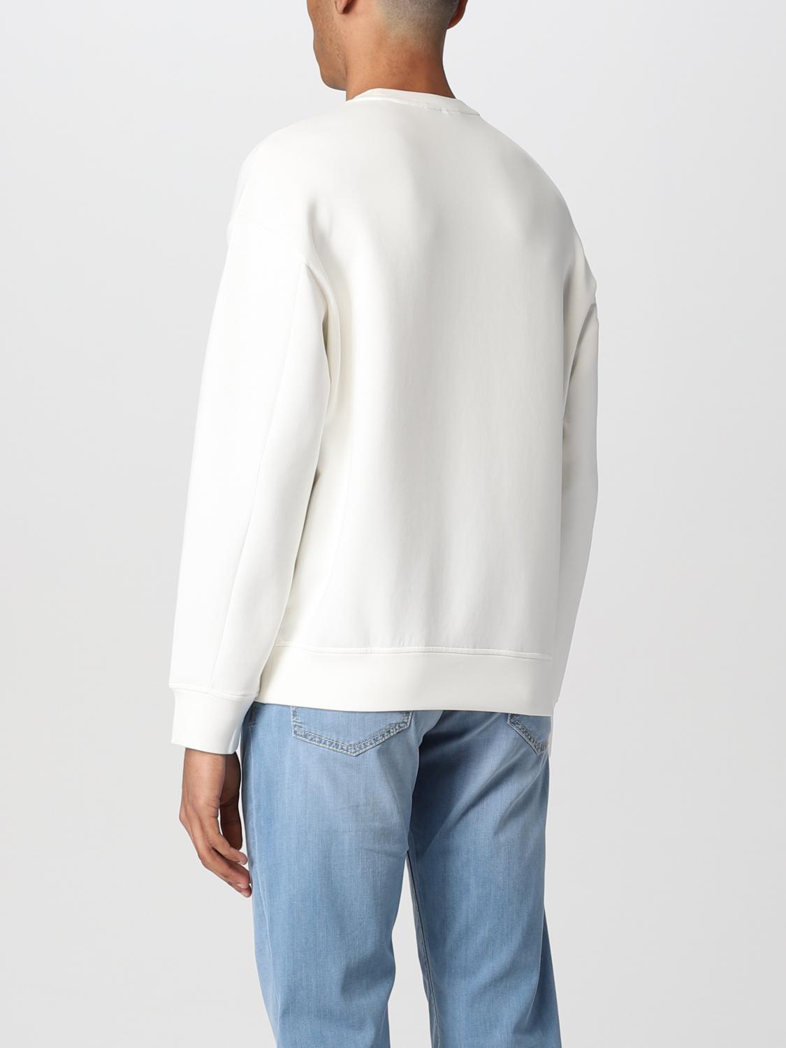 mens white armani sweatshirt