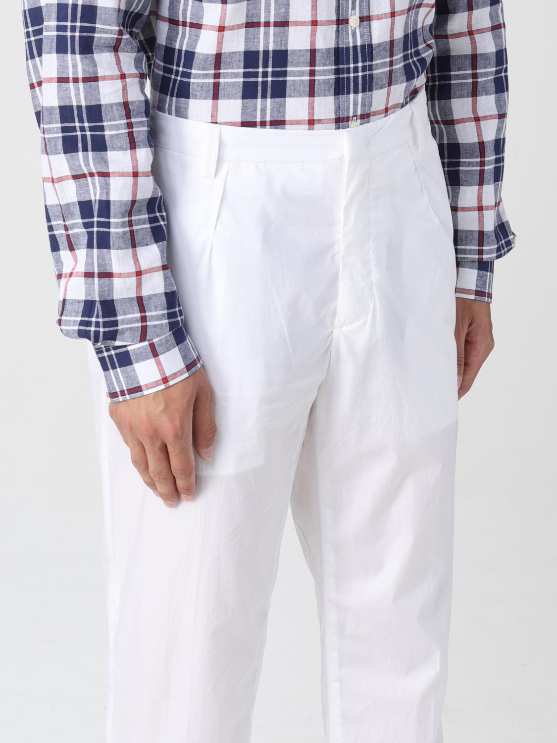 armani pants and white shirt