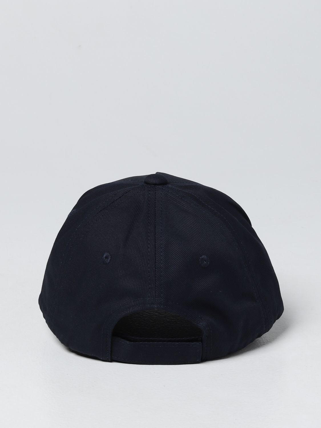 EMPORIO ARMANI: baseball cap in cotton - Blue | Emporio Armani hat ...