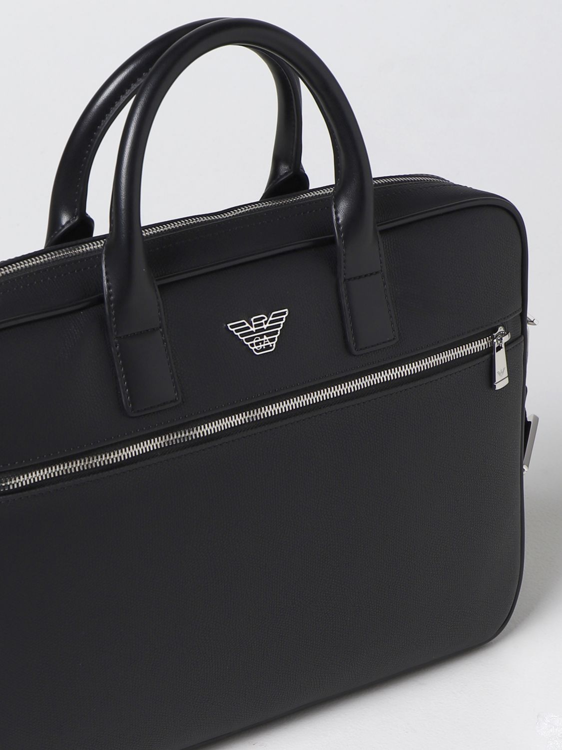 Emporio Armani Leder Handtaschen in Schwarz für Herren Herren Taschen Shopper 