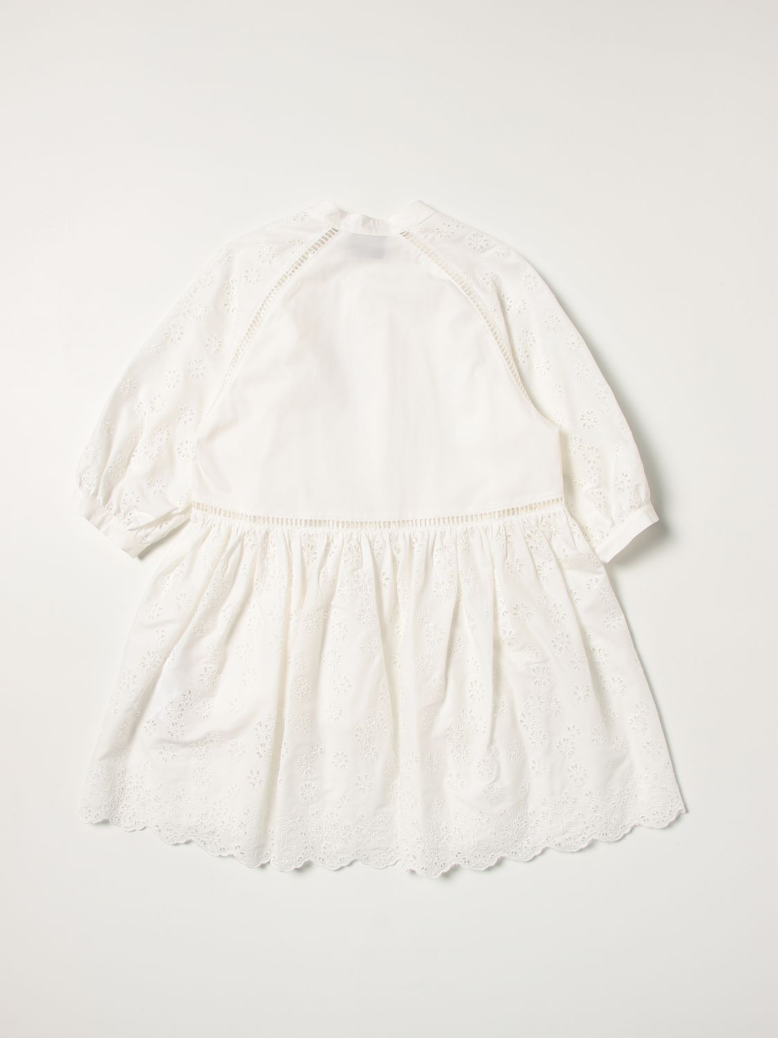 Dress Ermanno Scervino: Ermanno Scervino cotton dress with flowers white 2