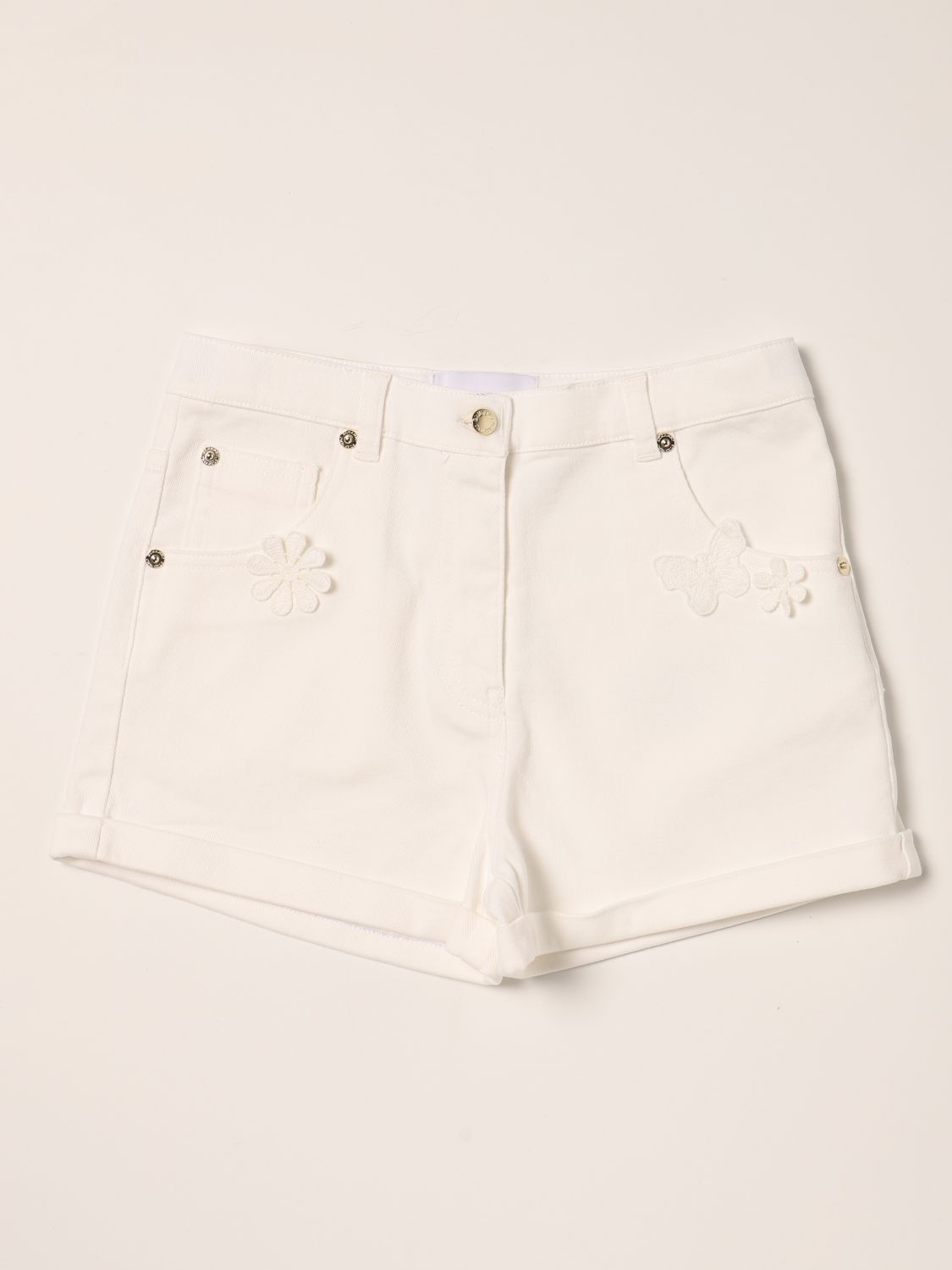 Short Ermanno Scervino: Ermanno scervino stretch cotton shorts white 1