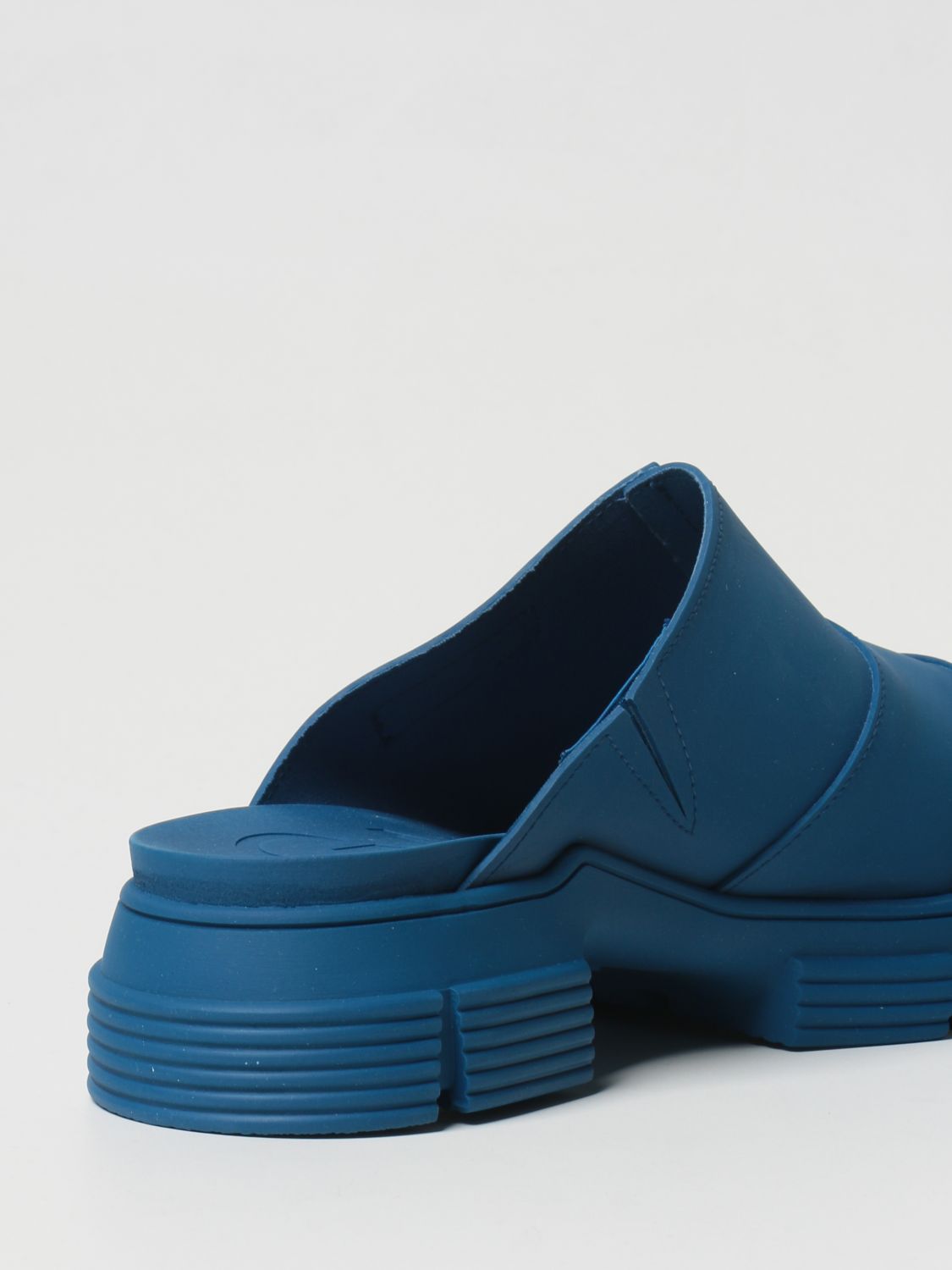 Flat shoes Ganni: Ganni sabots in recycled rubber blue 3