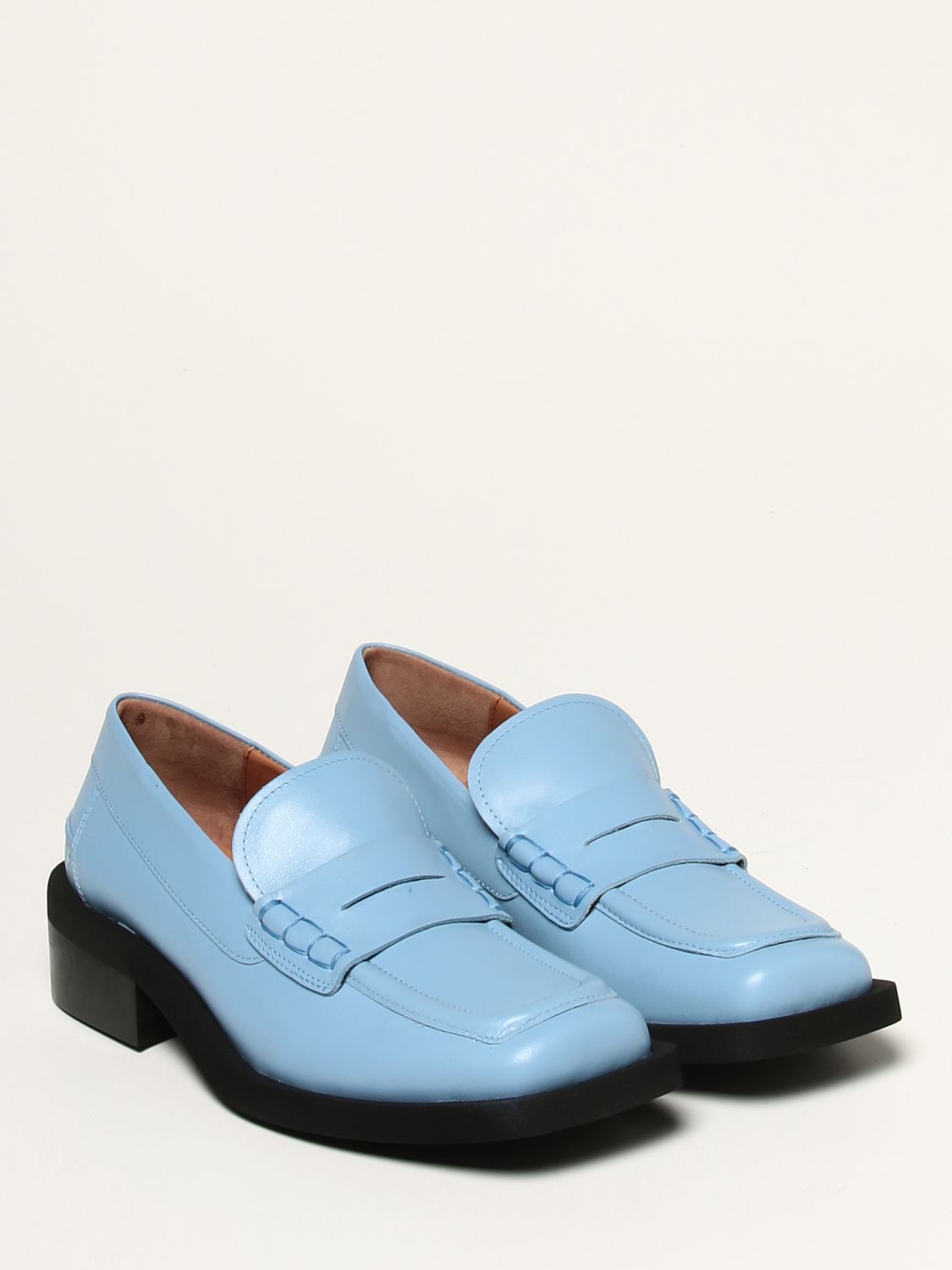 Мокасины Ganni: Обувь Женское Ganni голубой 2
