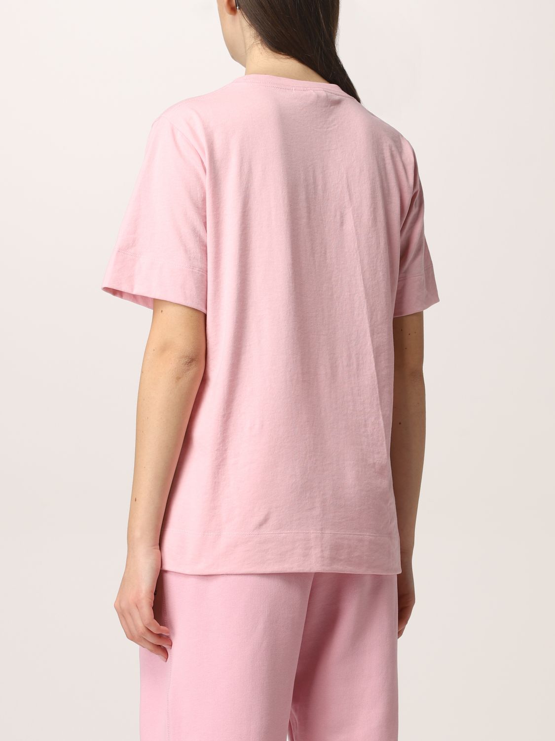 T-shirt souriant Coton Ganni en coloris Rose Femme Vêtements Tops T-shirts 