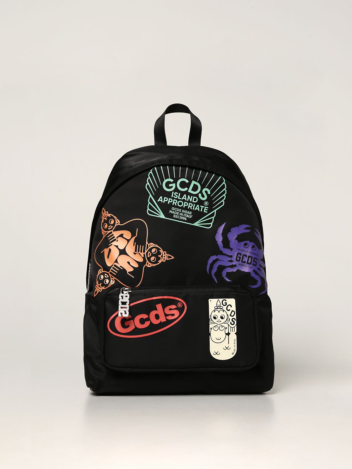 Backpack Gcds: Gcds nylon backpack with prints black 1