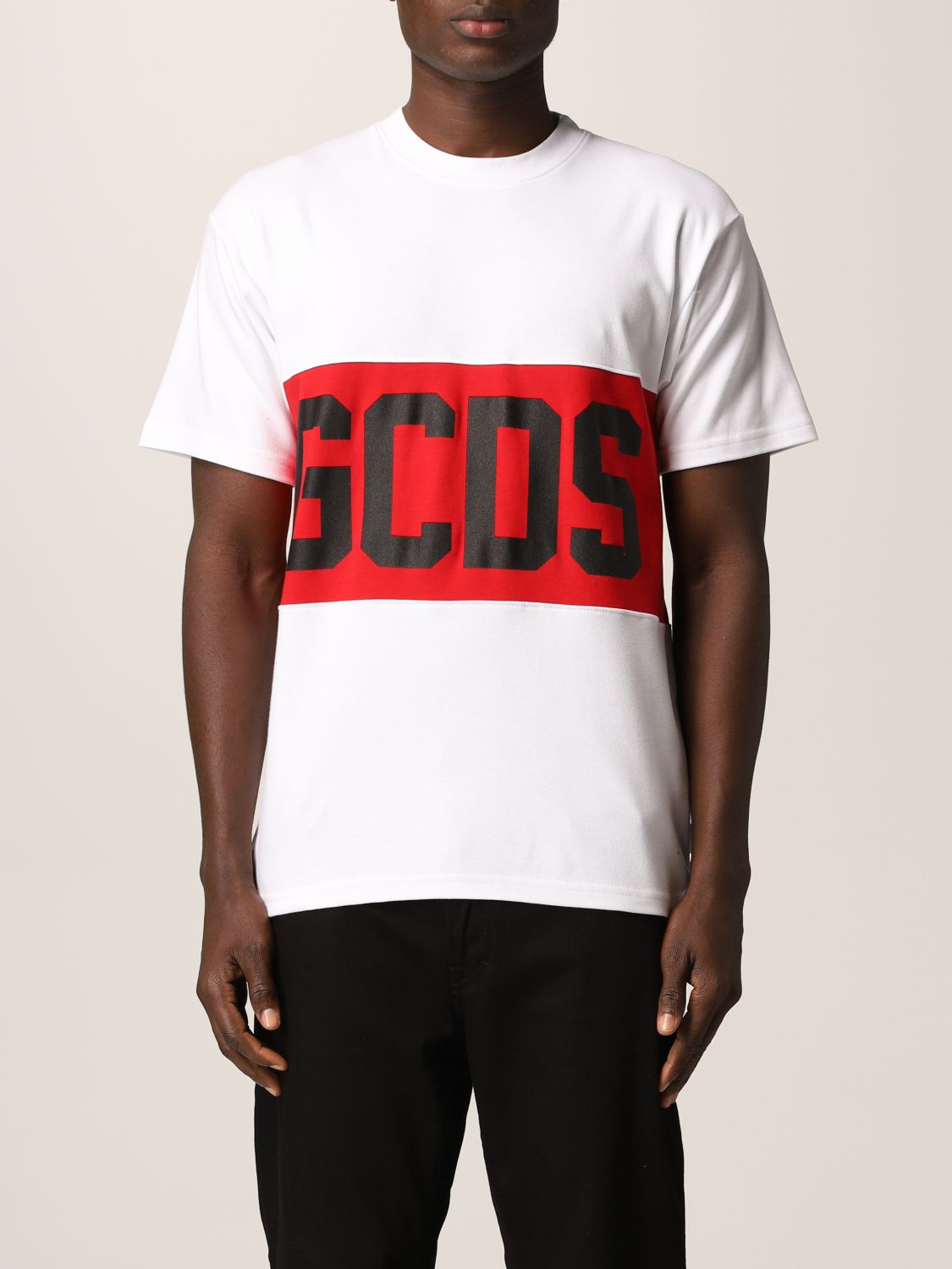 White Gcds Cotton Cute Tape Logo T-shirt in 01 Save 31% Mens T-shirts Gcds T-shirts for Men 