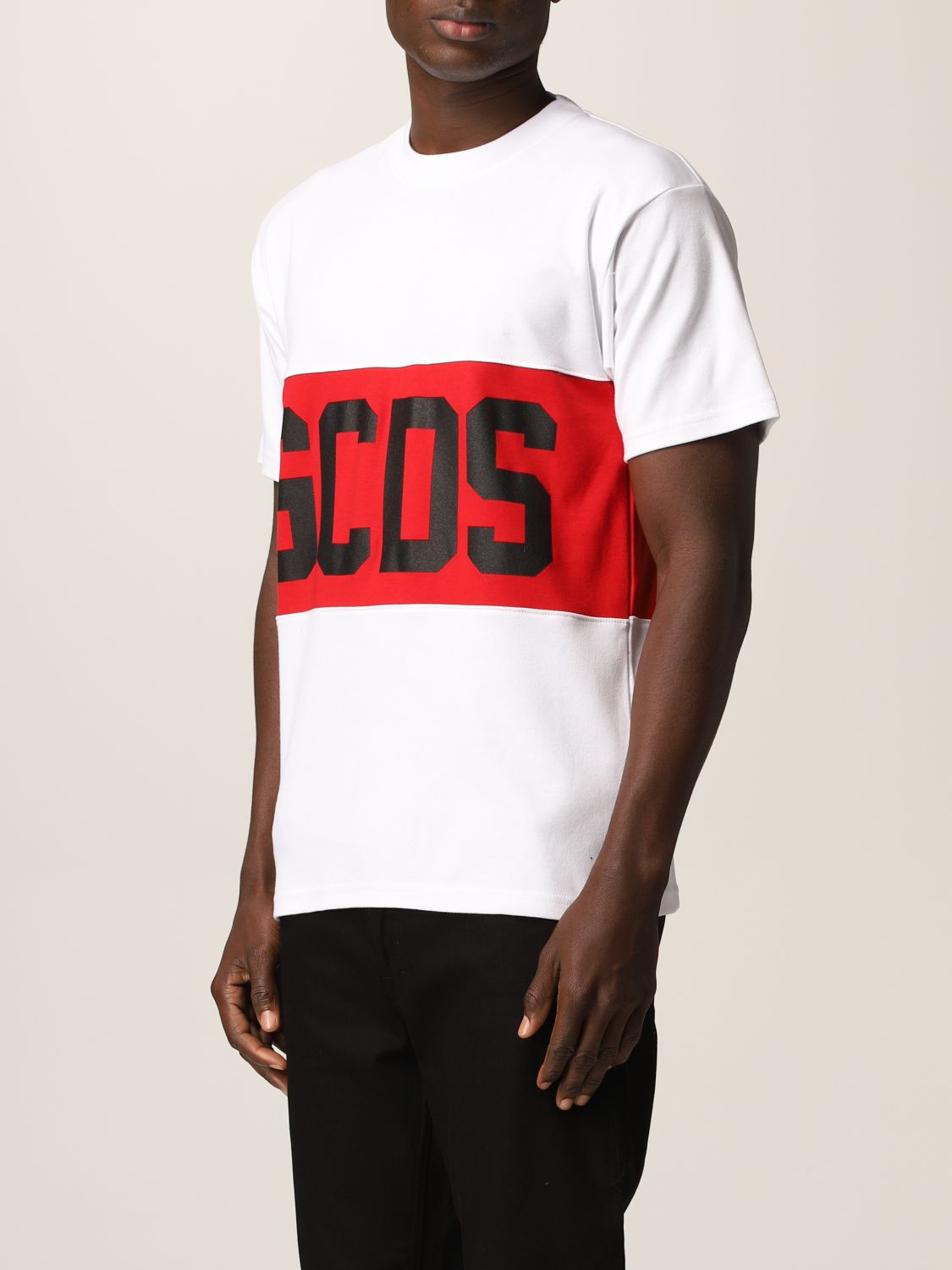 티셔츠 Gcds: 티셔츠 Gcds 남성 화이트 3