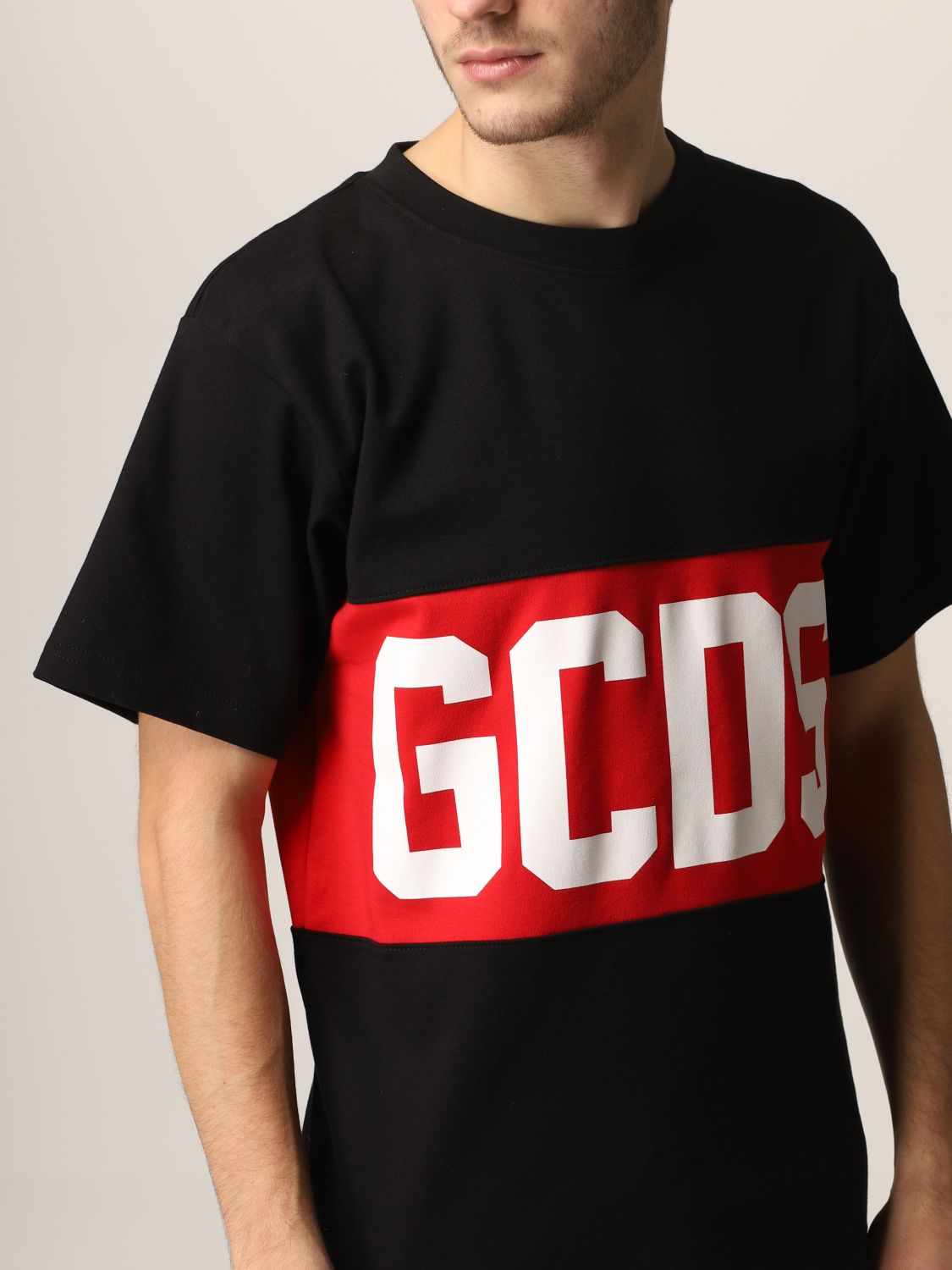 T-shirt Gcds: Gcds cotton T-shirt with logo band black 5