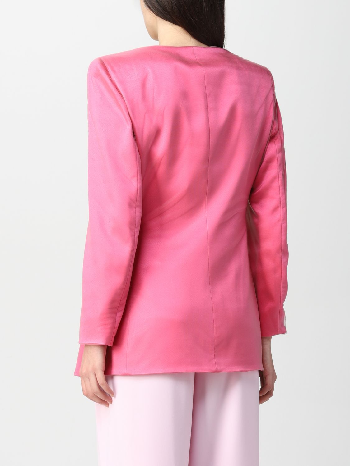 Blazer Giorgio Armani: Giorgio Armani blazer with slit pocket pink 2